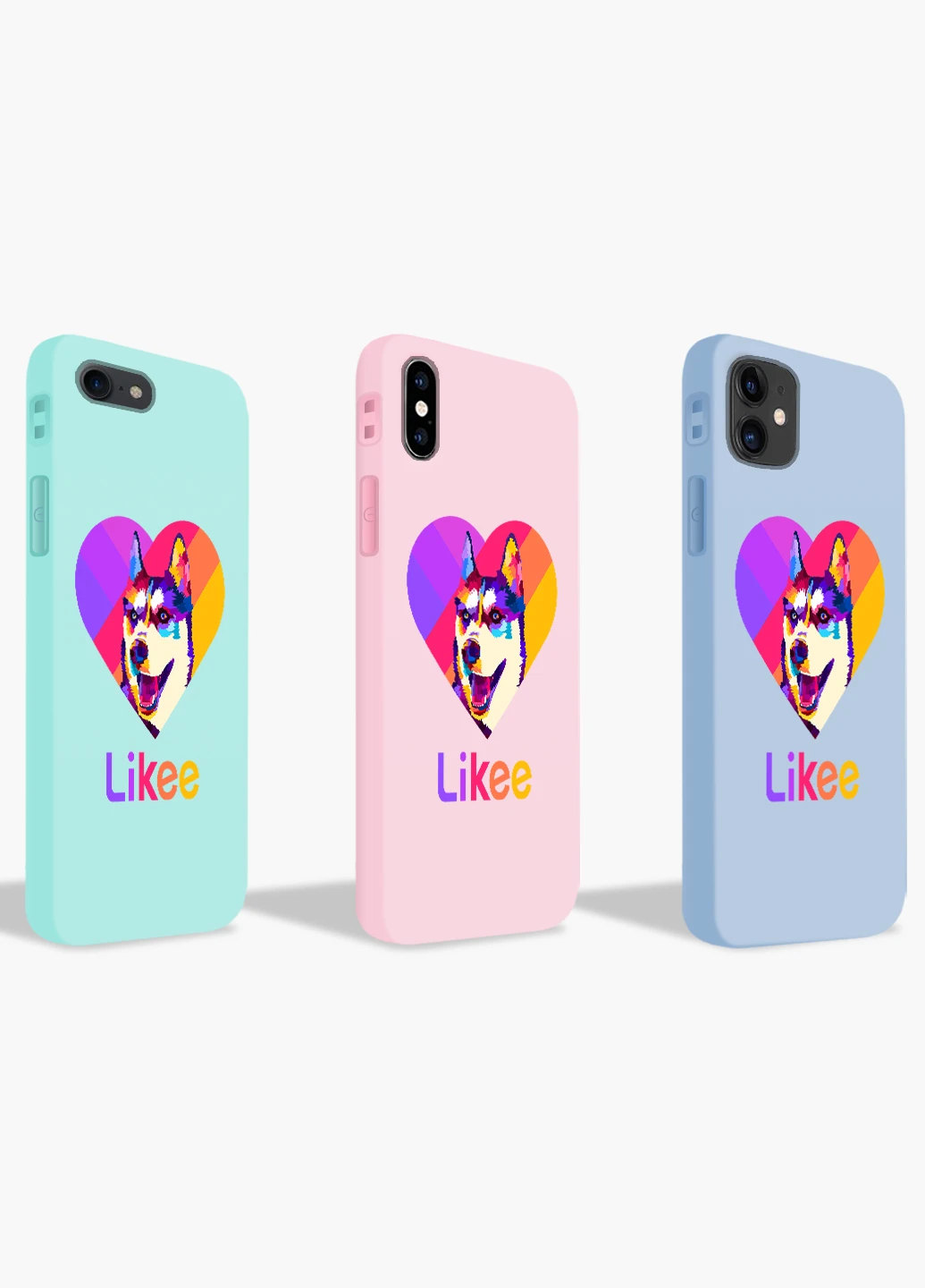 Чохол силіконовий Apple Iphone 8 Лайк Лайка (Likee) (6151-1598) MobiPrint (219510712)