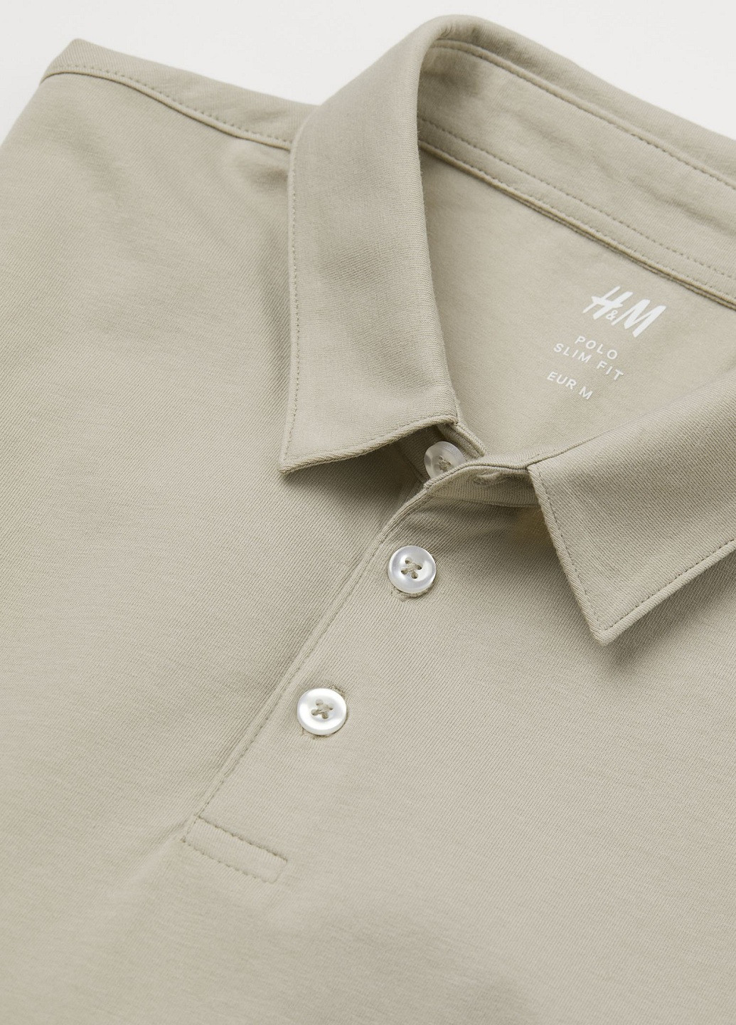 Светло-бежевая рубашка в полоску H&M