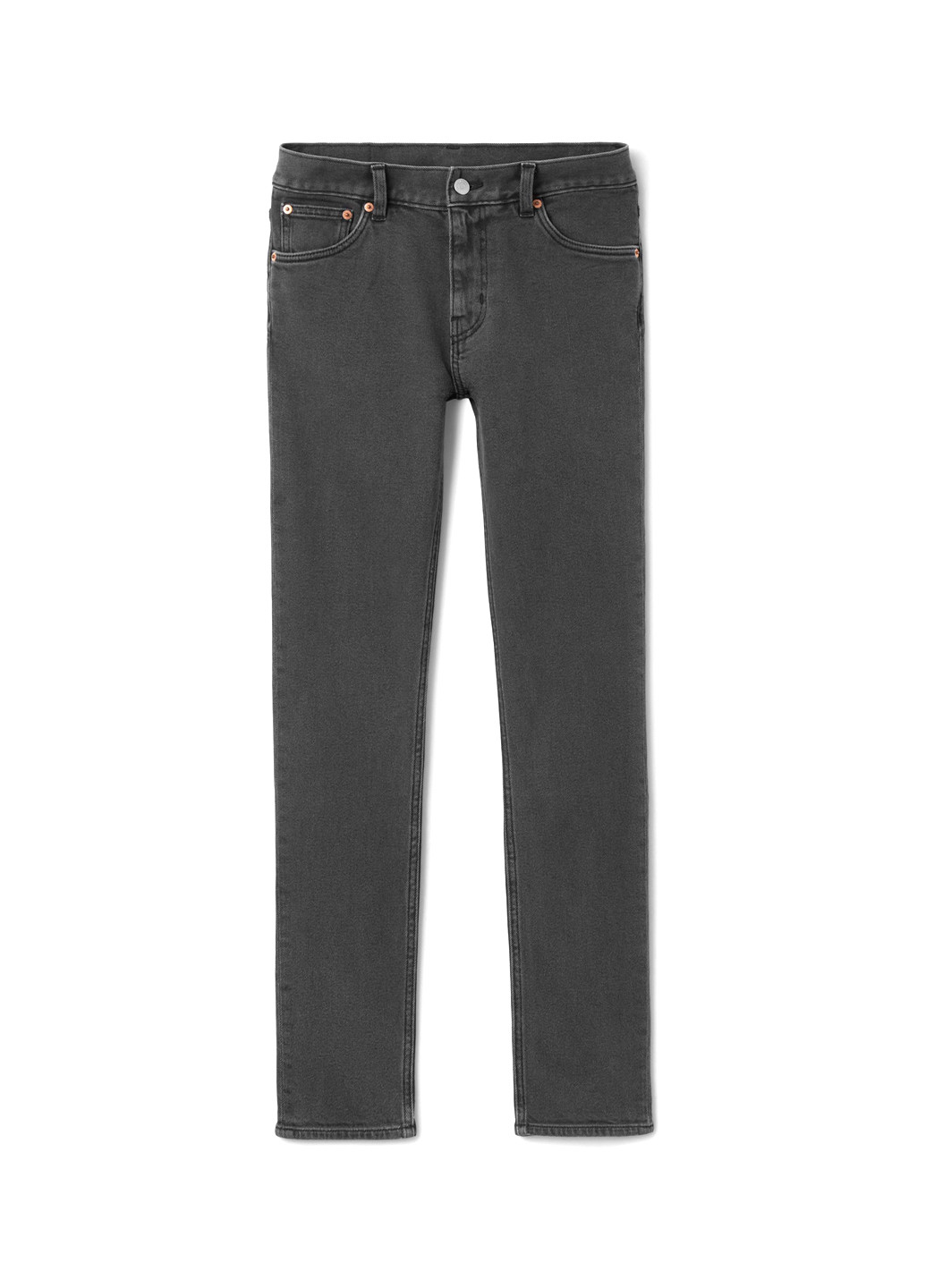 Темно-серые демисезонные скинни джинсы Weekday