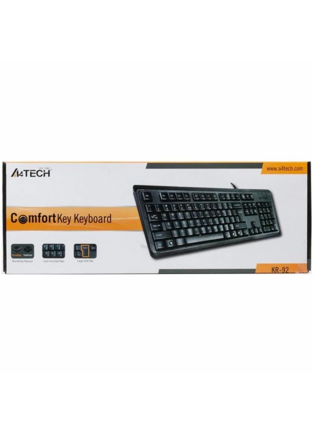 Клавиатура KR-92 Black A4Tech (253468362)