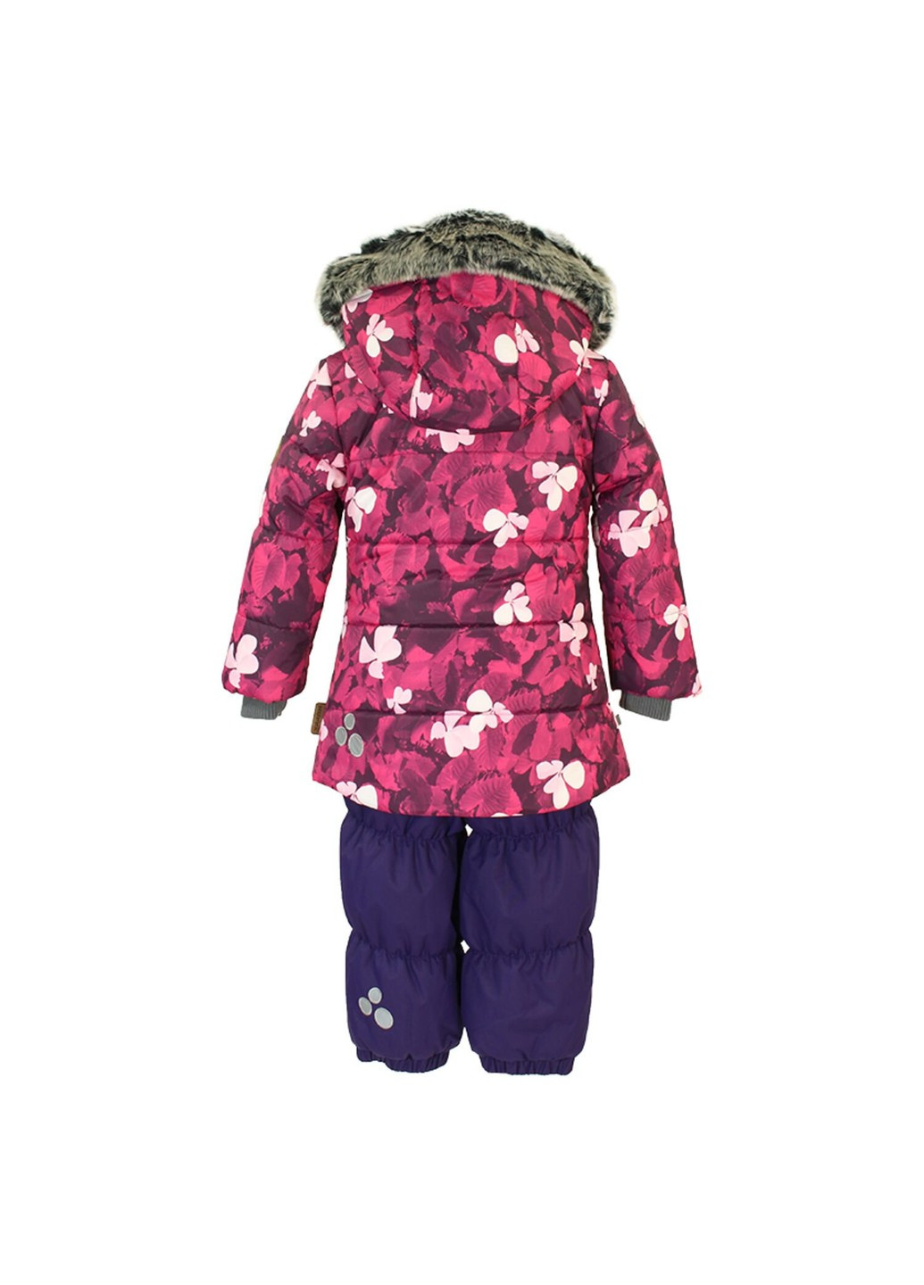 Фуксиновий (колору Фукія) зимній комплект зимовий (куртка + напівкомбінезон) novalla Huppa