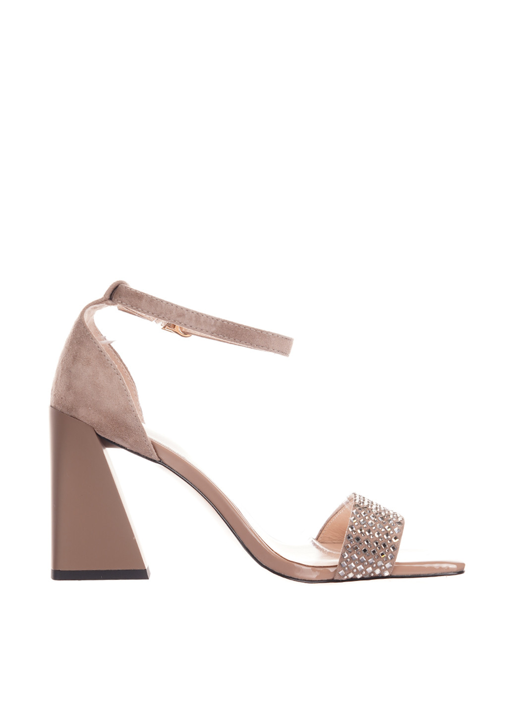 Темно-бирюзовые босоножки Blizzarini с ремешком со стразами