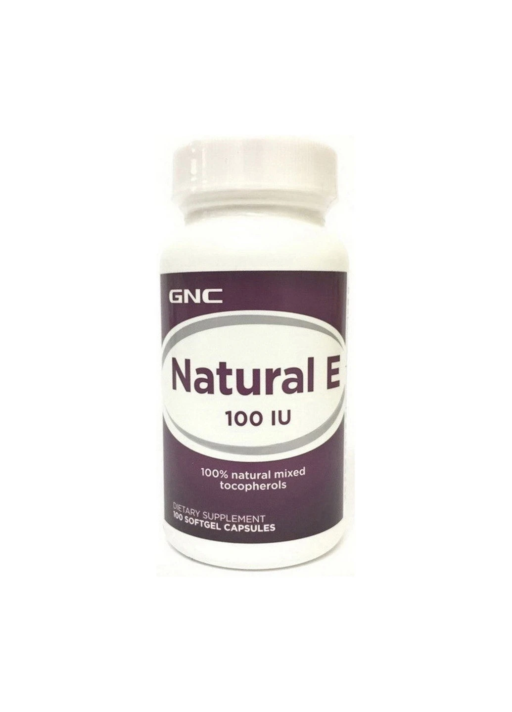 Витамин Е Natural E-200 100 капсул GNC (255407600)