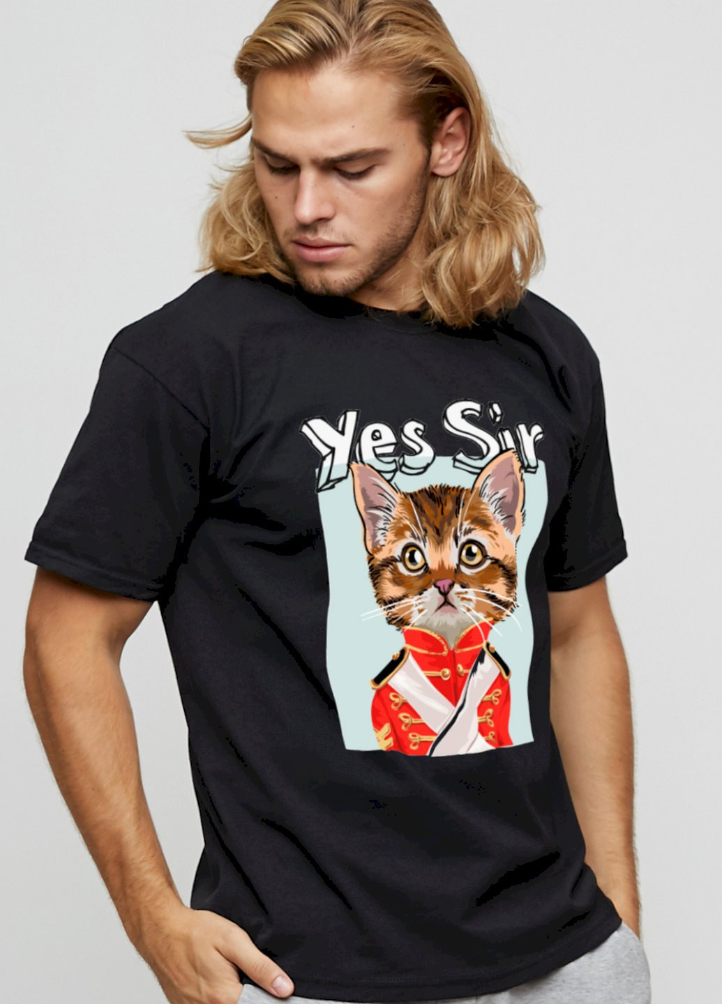 Черная футболка мужская basic /air print/ YAPPI