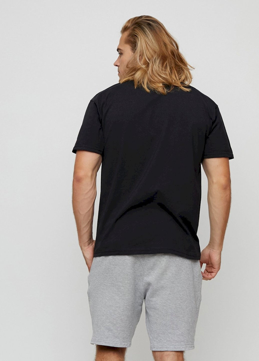 Черная футболка мужская basic /air print/ YAPPI