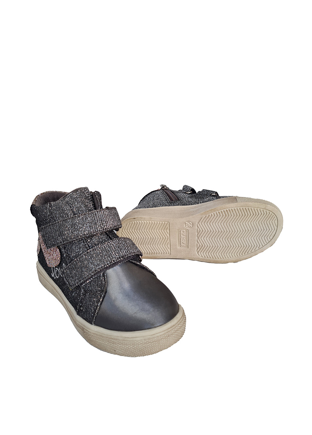 Темно-серые кэжуал осенние ботинки Сказка