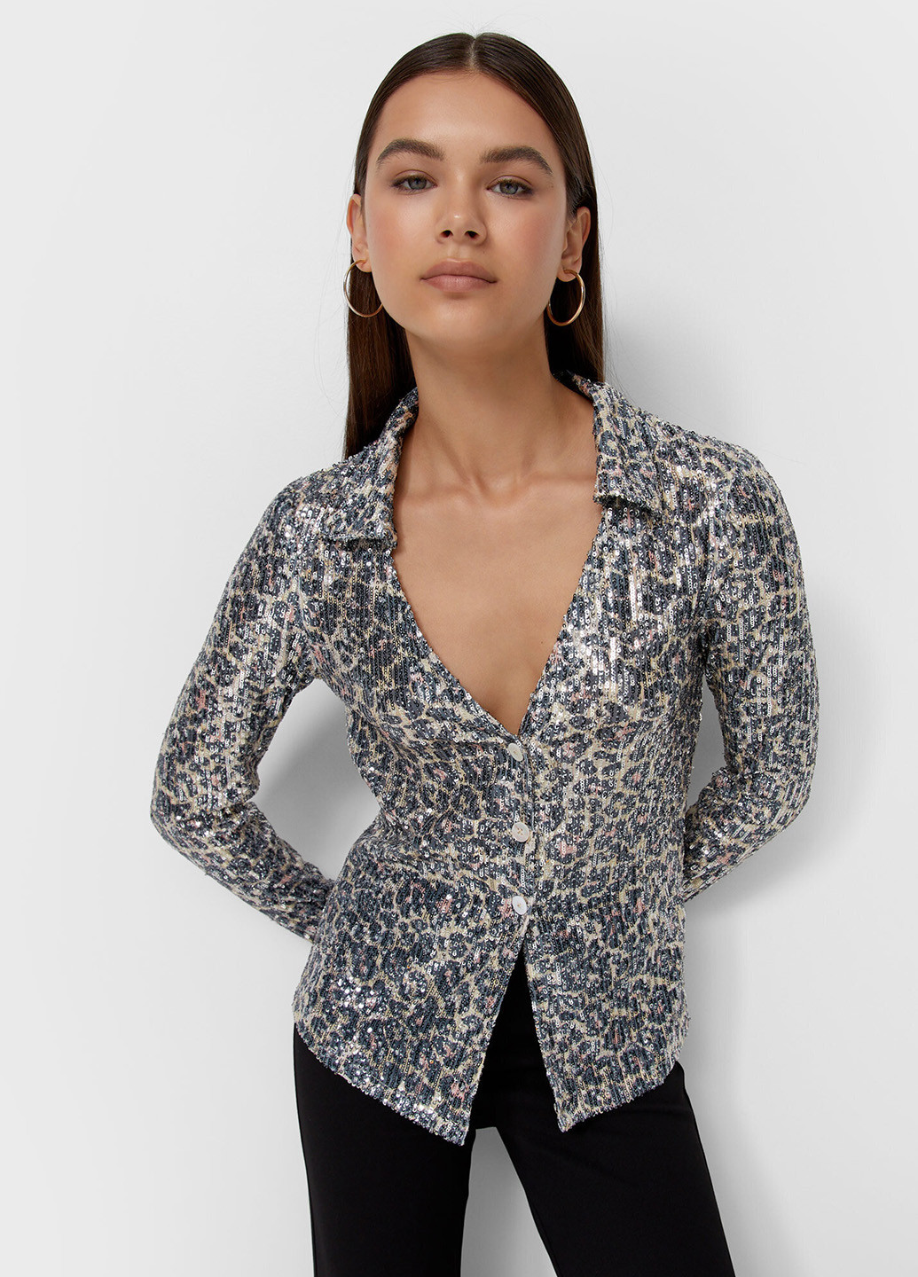 Комбінована блуза Stradivarius