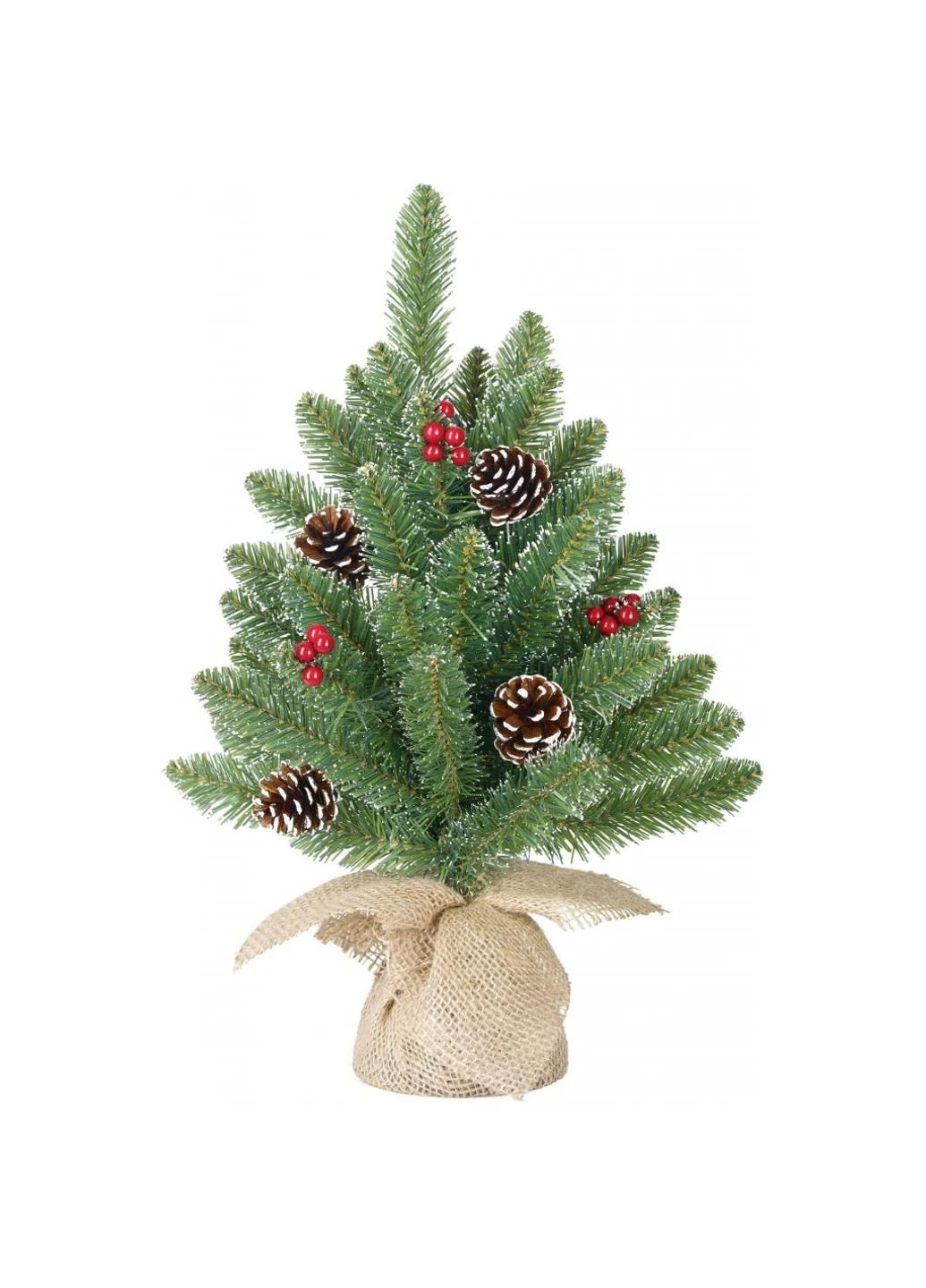 Штучна сосна Black Box Trees Creston Frosted зелена з декоративними шишками та ягодами, 0 (8718861153040) Power (251101020)