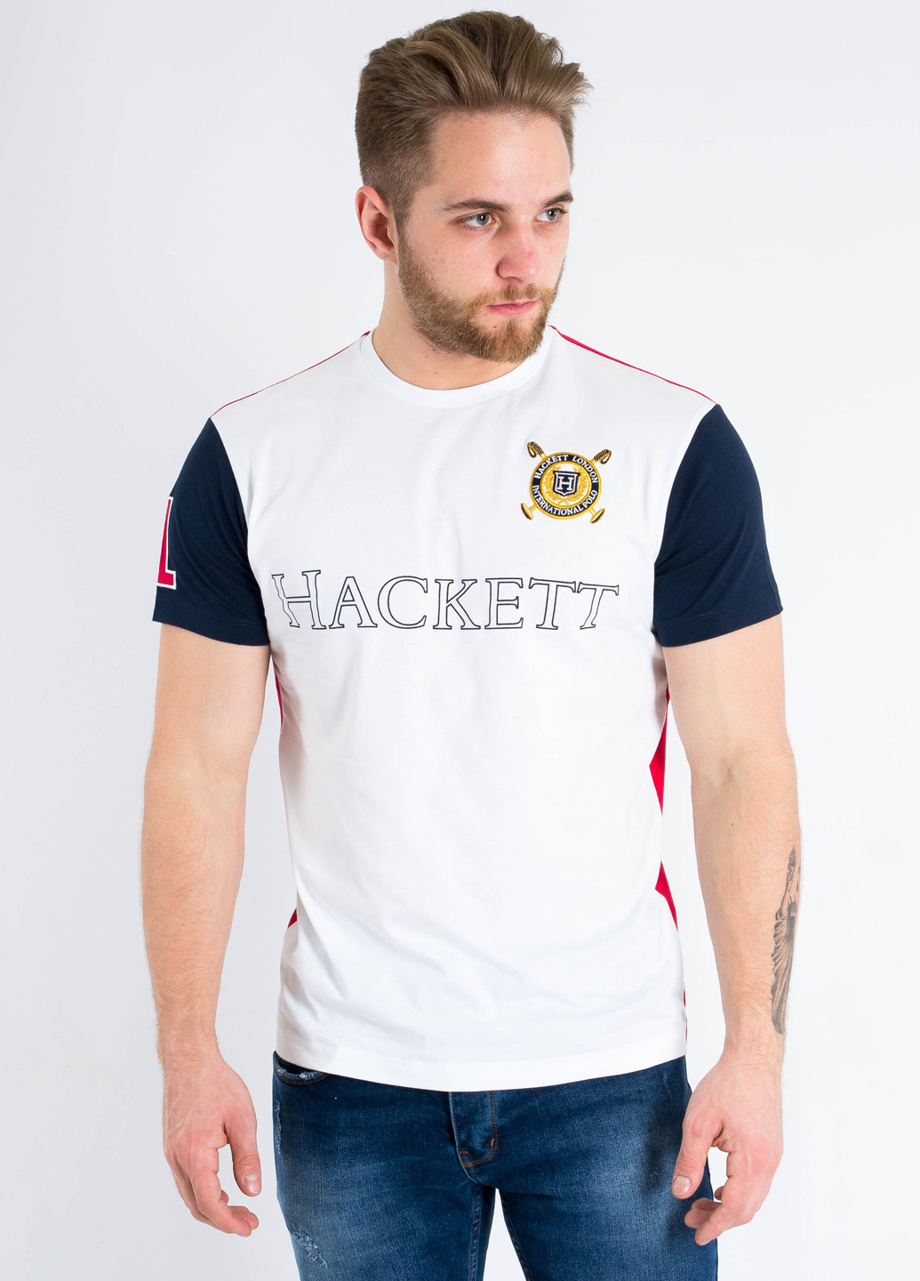 Белая футболка Hackett