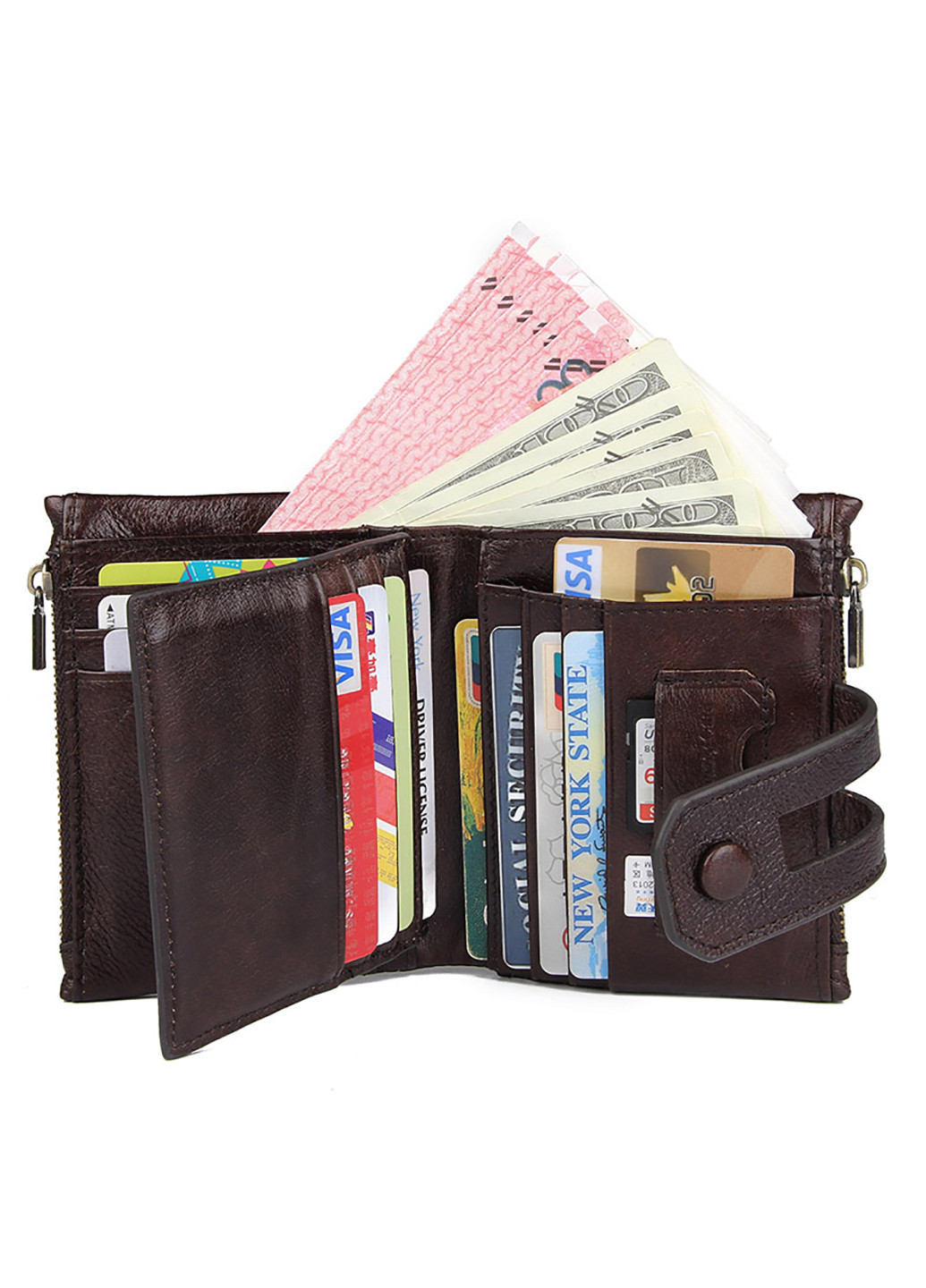 Чоловік шкіряний гаманець 9,2x12 см Vintage (229461364)