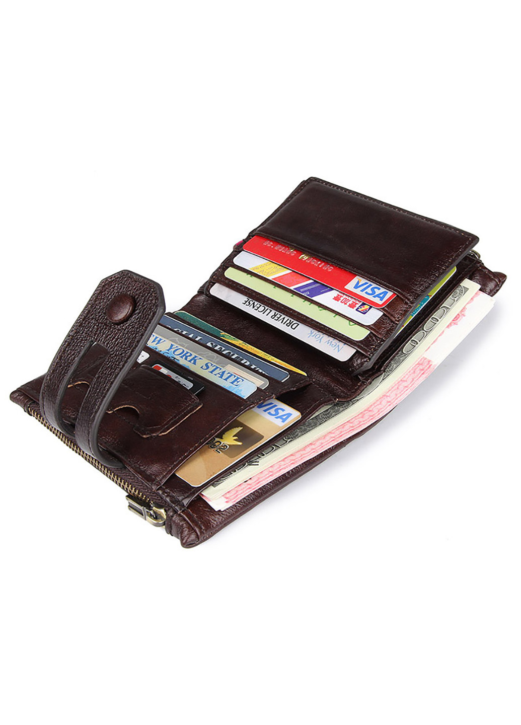 Чоловік шкіряний гаманець 9,2x12 см Vintage (229461364)