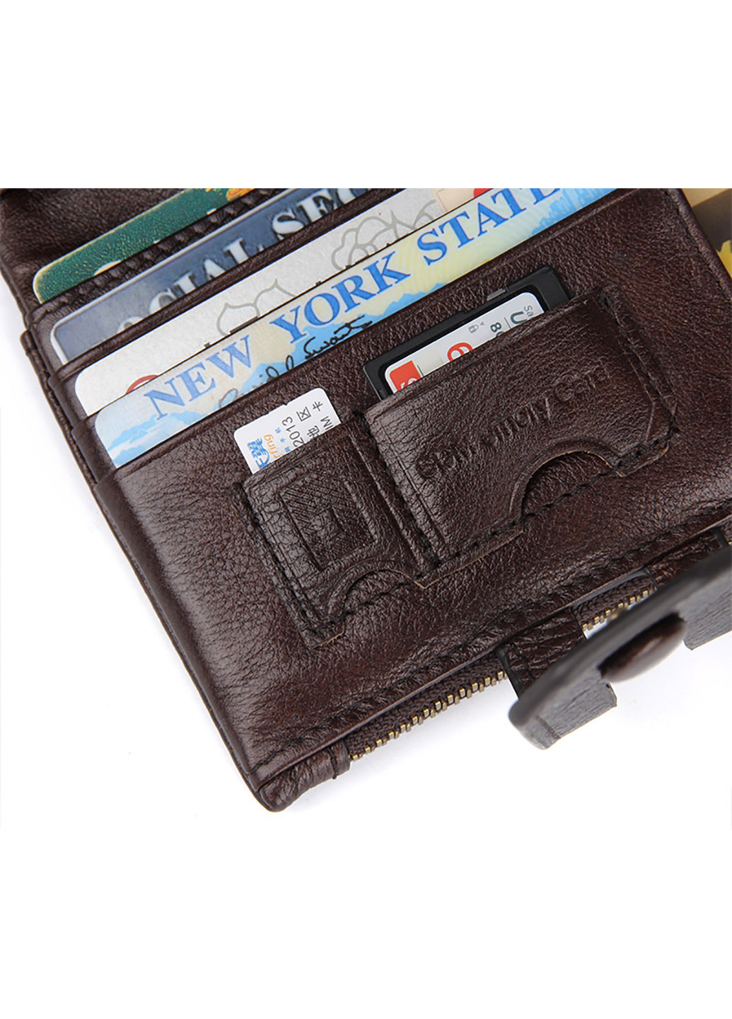 Чоловік шкіряний гаманець 9,2x12 см Vintage (229461364)