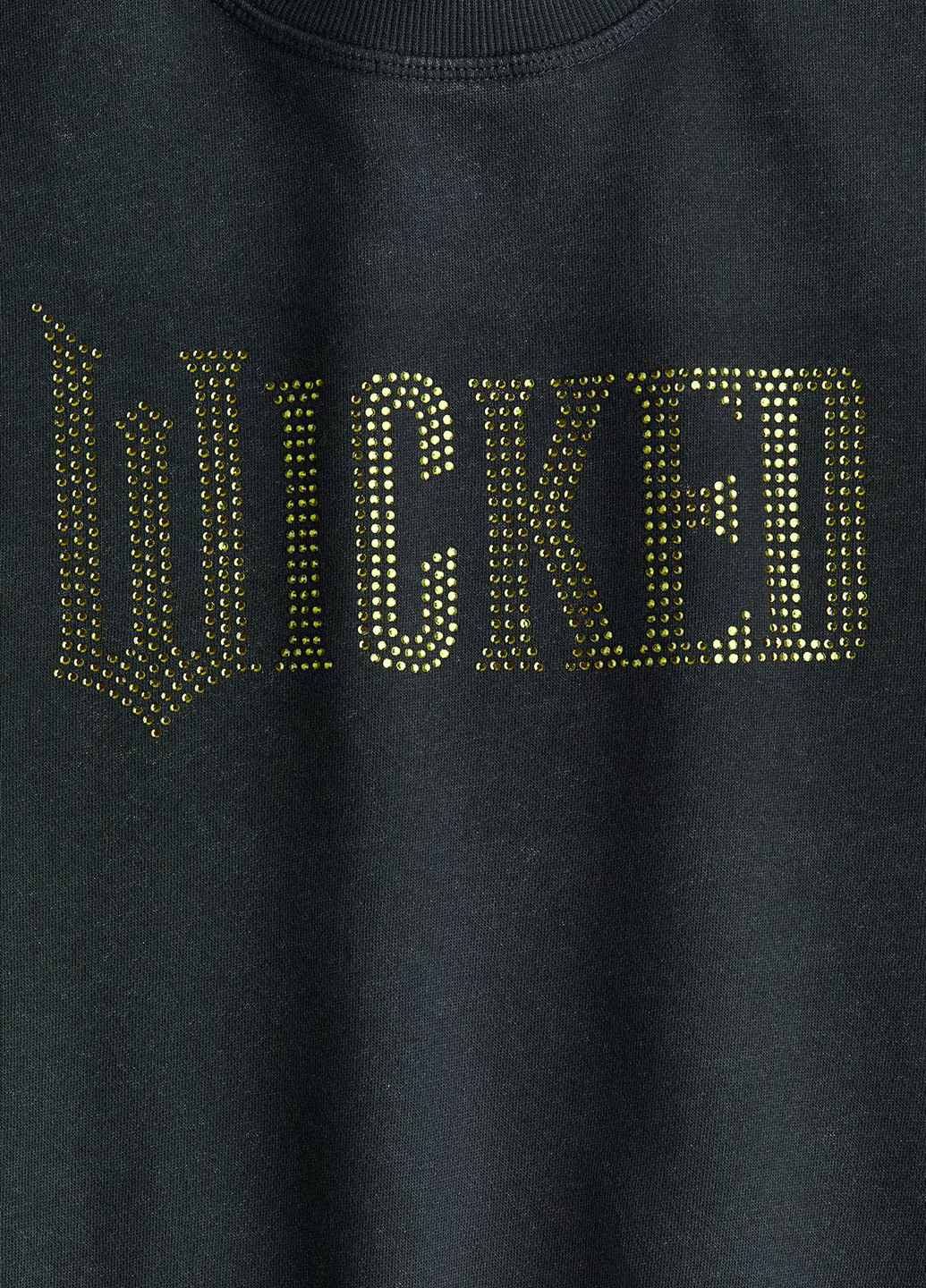 H&M свитшот надпись черный кэжуал хлопок, трикотаж с начесом