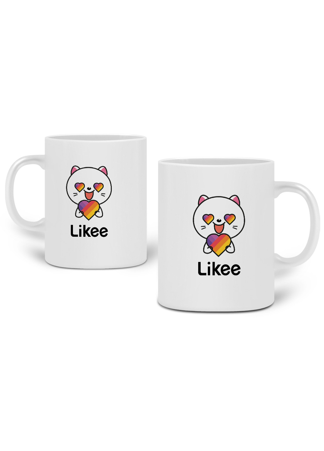 Кружка Лайк Котик (Likee Cat) 330 мл горнятко керамічне (20259-1036) MobiPrint (219776065)