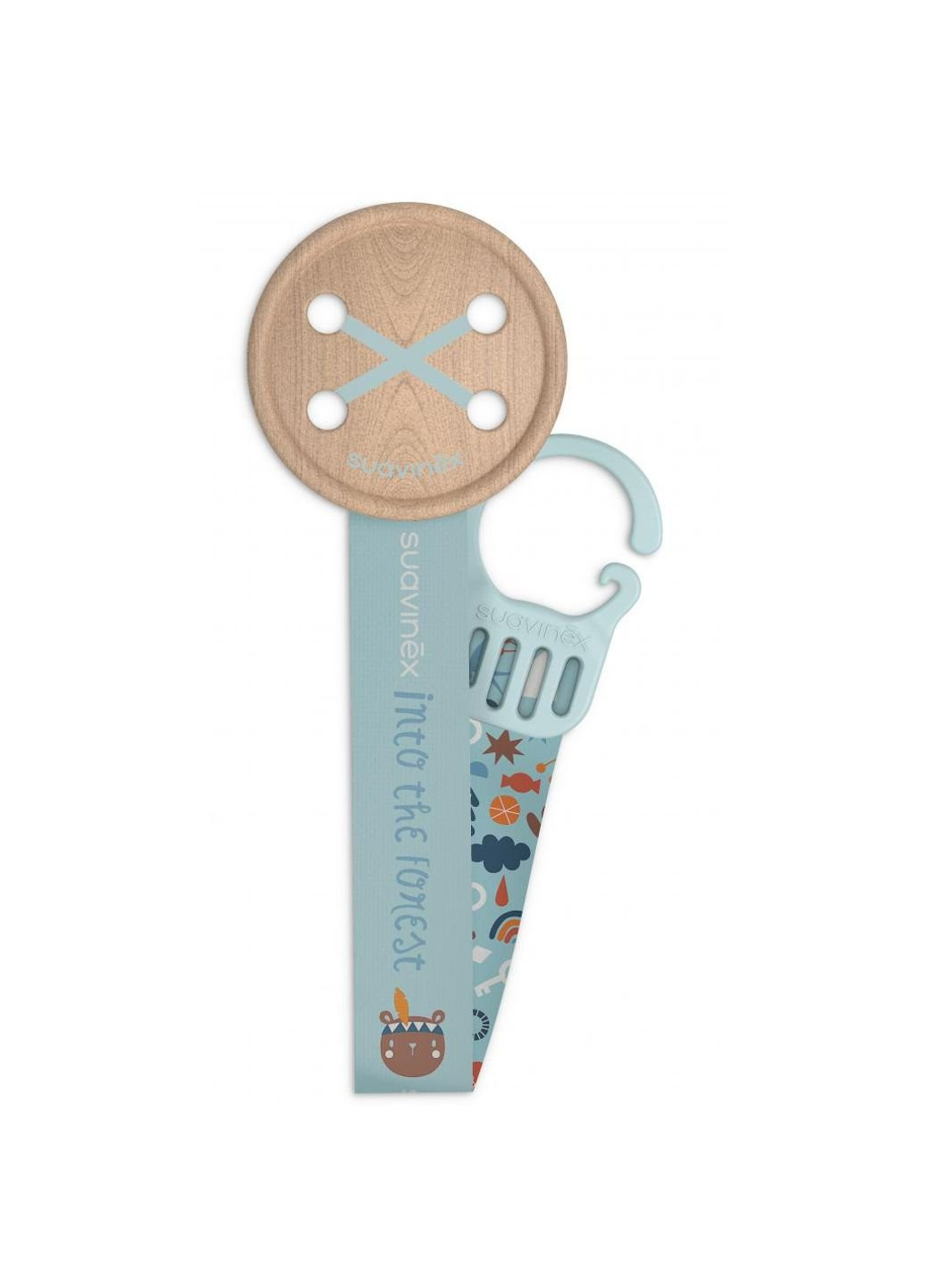 Клипса для пустышек Лесные истории голубая Suavinex (252244076)