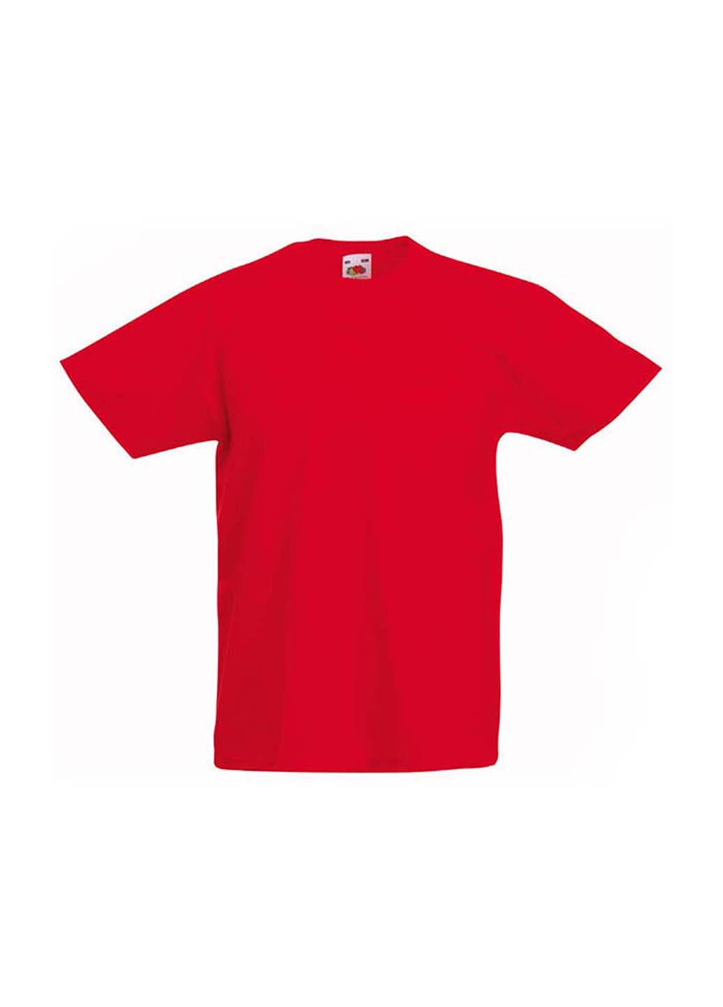Красная демисезонная футболка Fruit of the Loom 61019040164