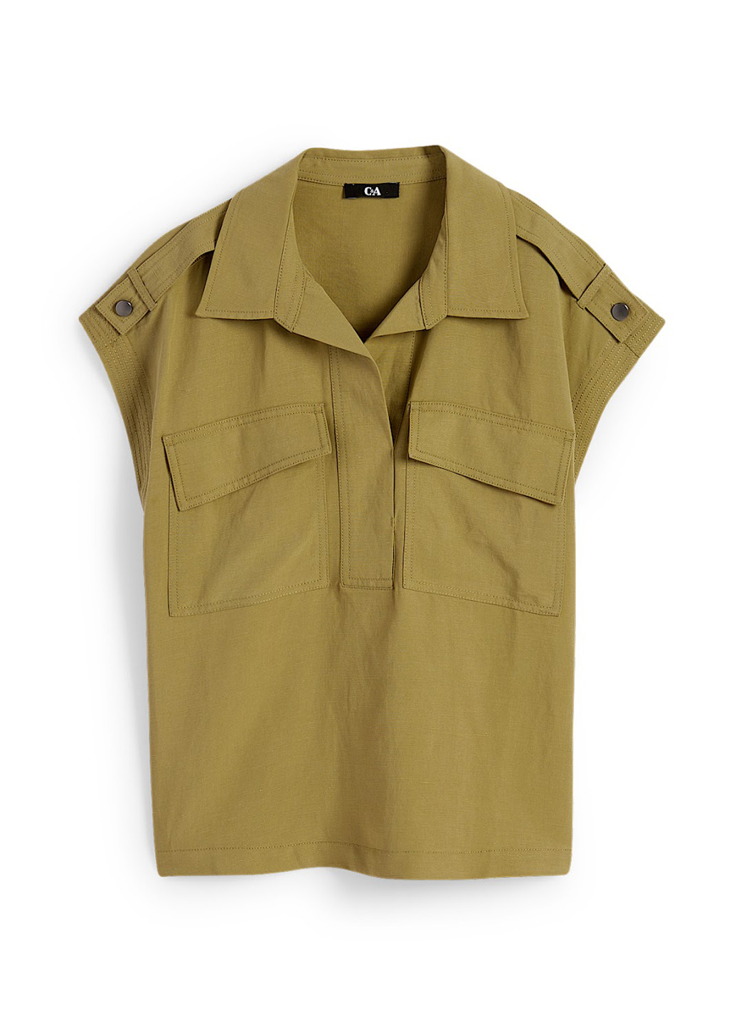 Хаки блуза C&A