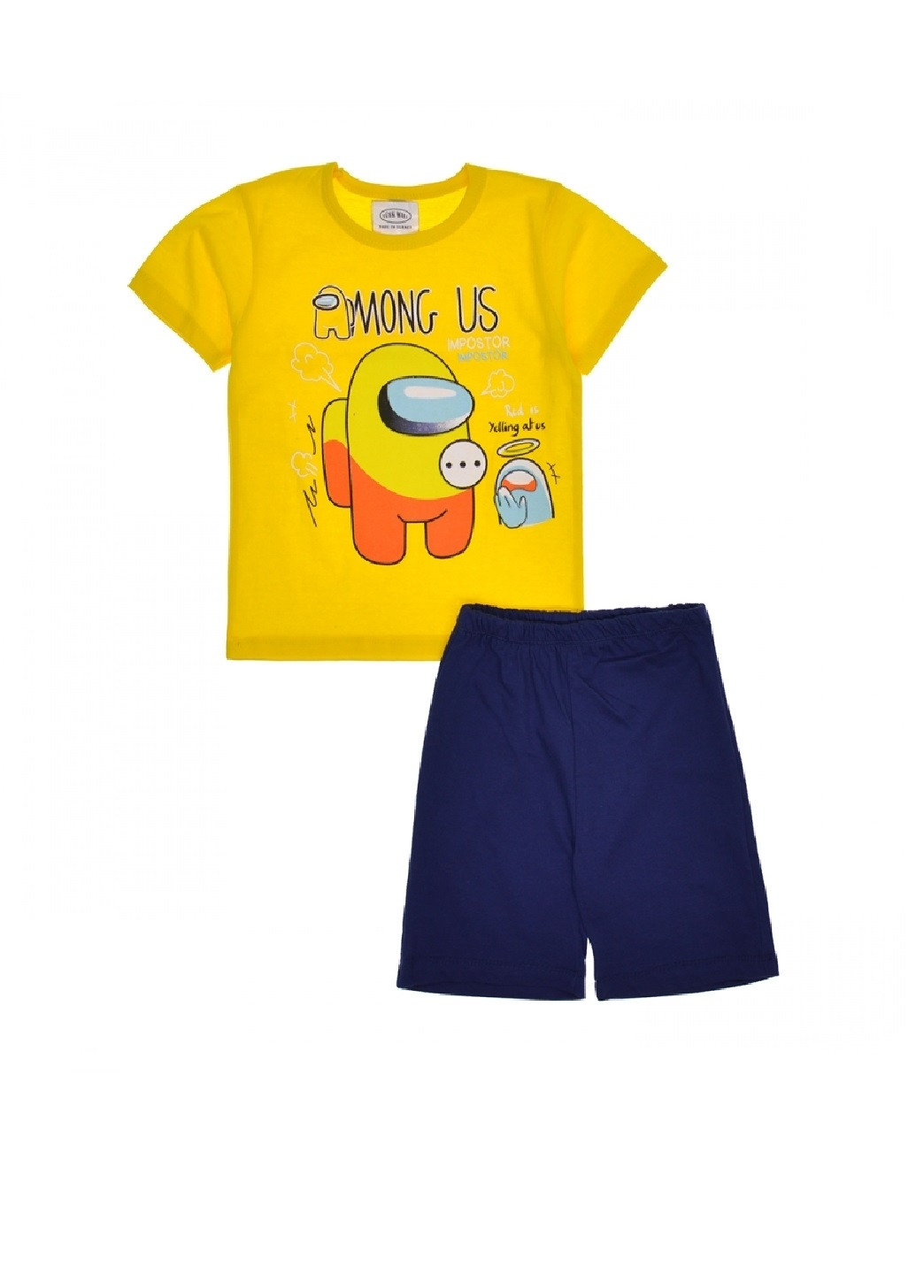 Жовтий літній комплект (шорти і футболка) No Brand