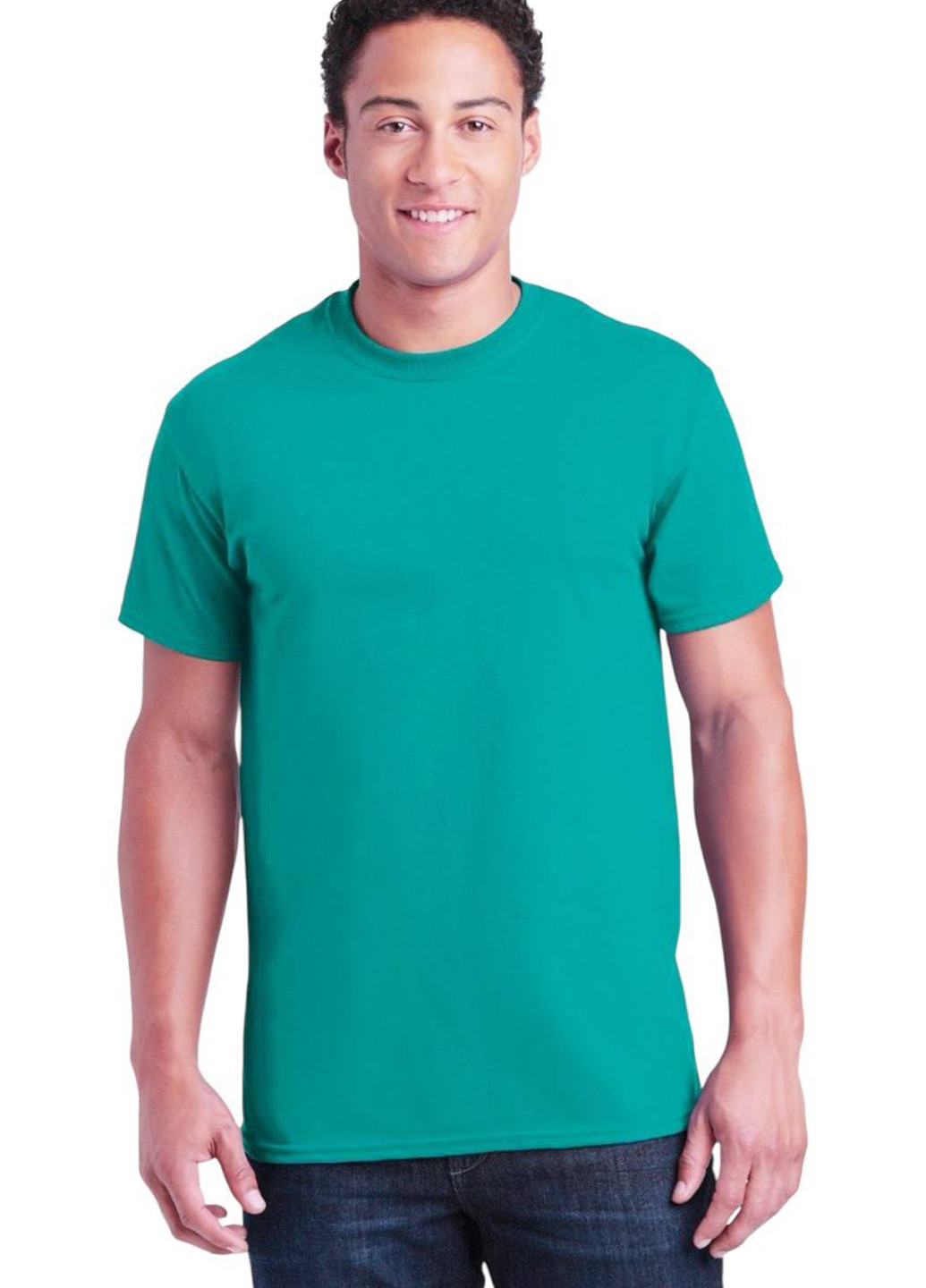 Бирюзовая футболка Gildan