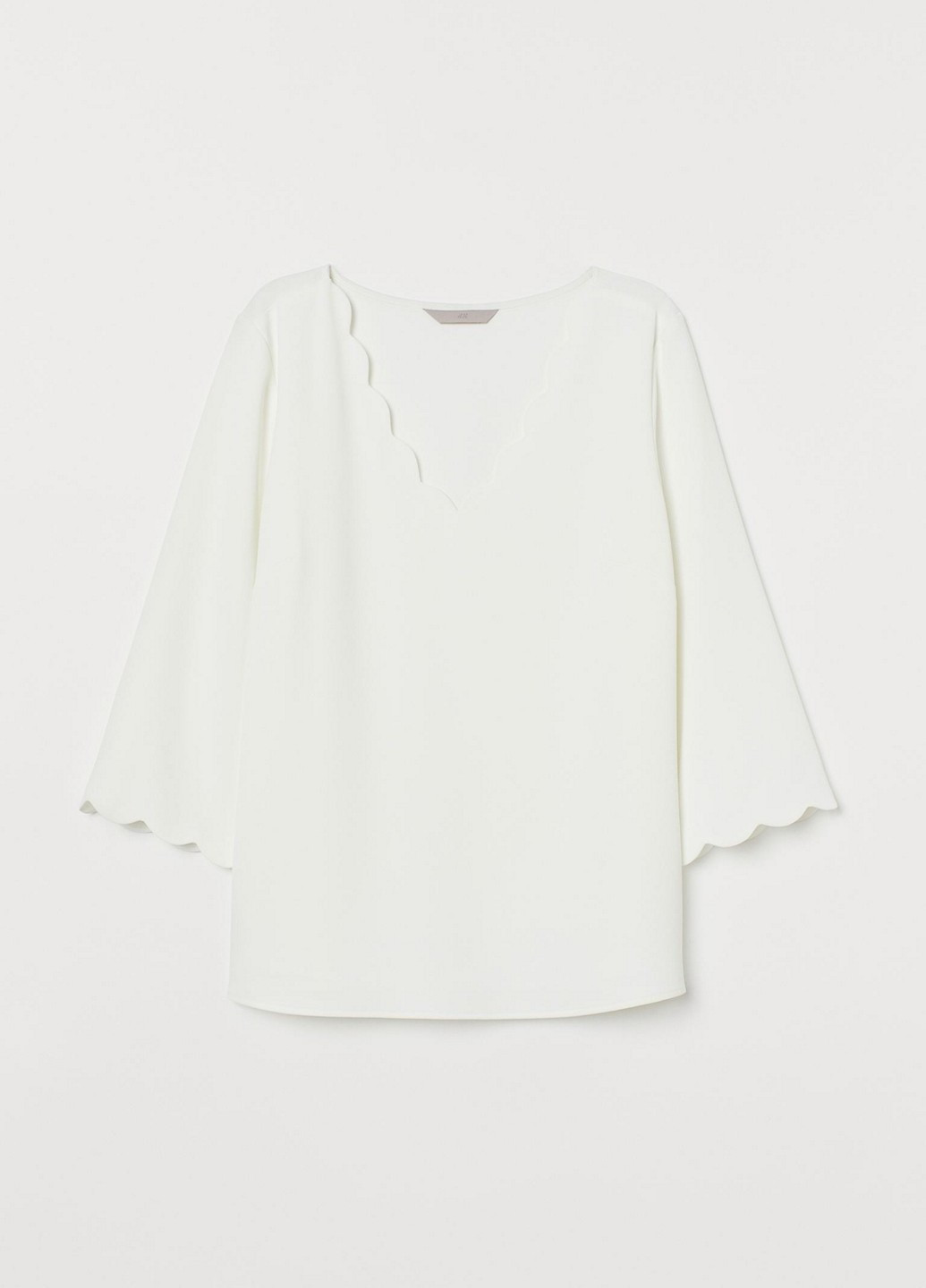 Молочная блуза H&M