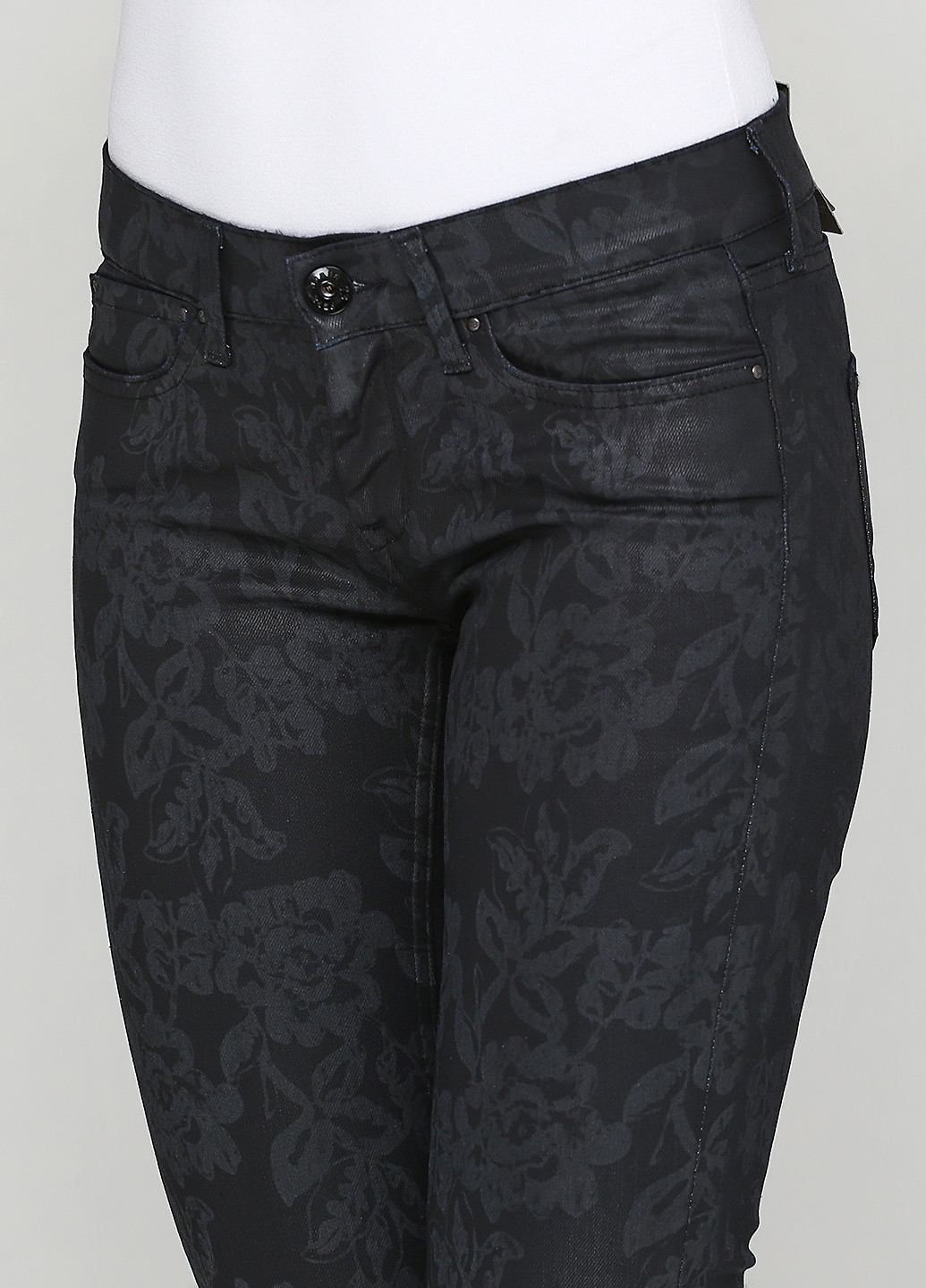 Черные джинсовые демисезонные брюки Pepe Jeans