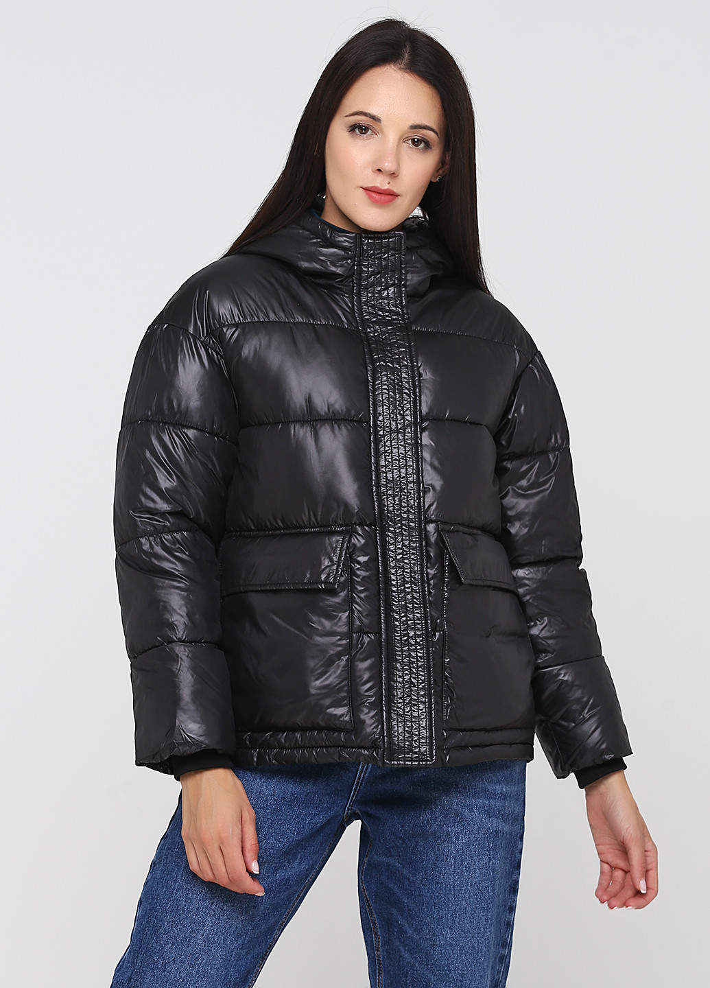 Чорна зимня куртка Xinyilun