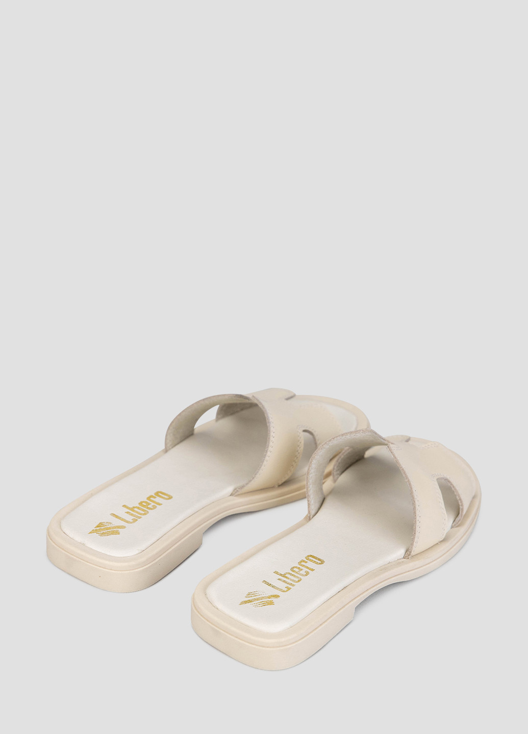 Бежевые шлёпанцы Libero