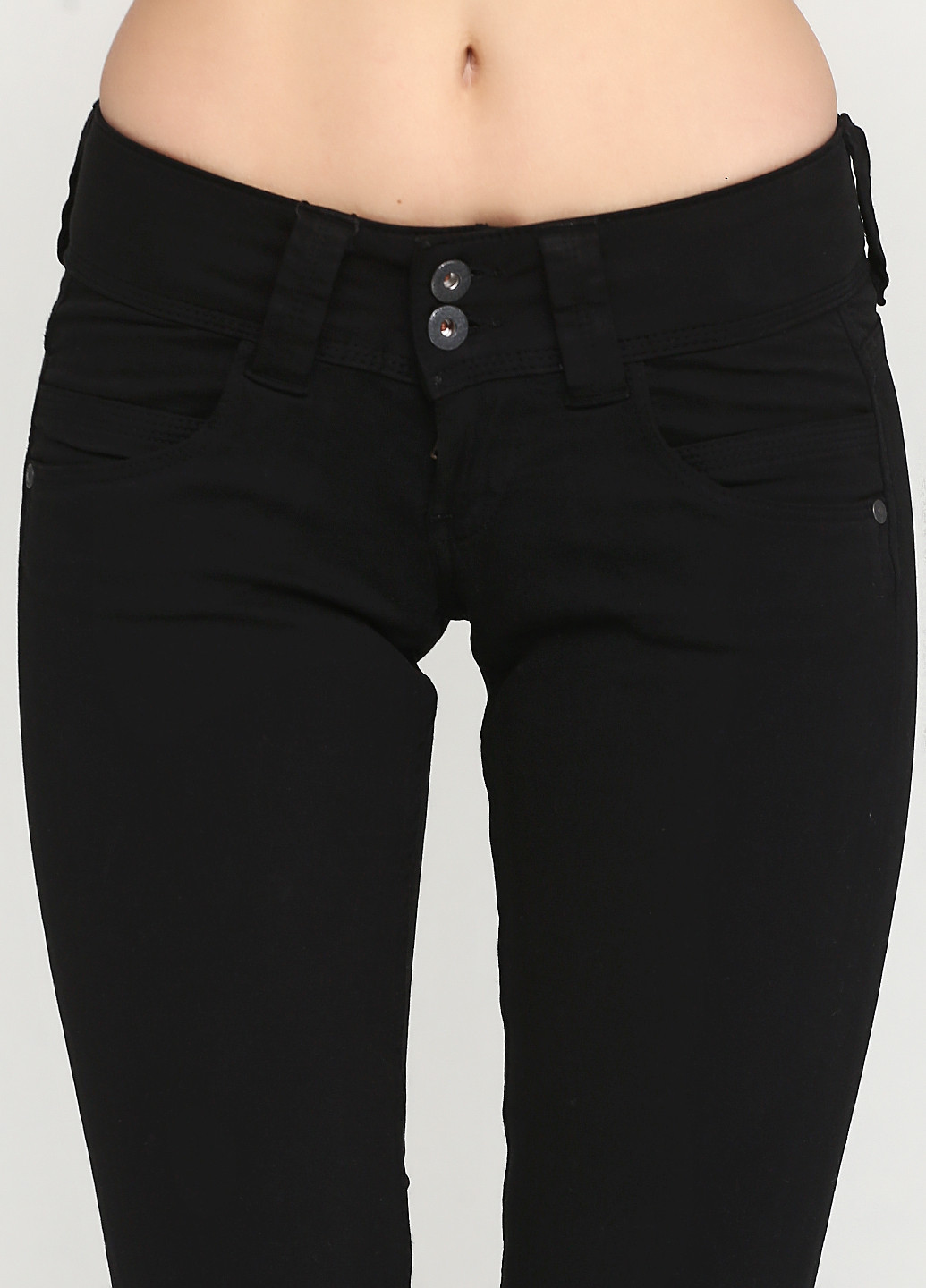Черные кэжуал демисезонные зауженные брюки Pepe Jeans