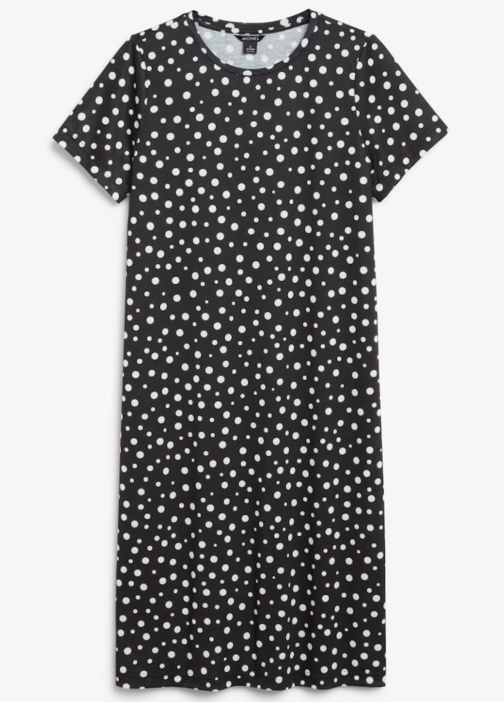 Чорна кежуал сукня сукня-футболка Monki в горошок