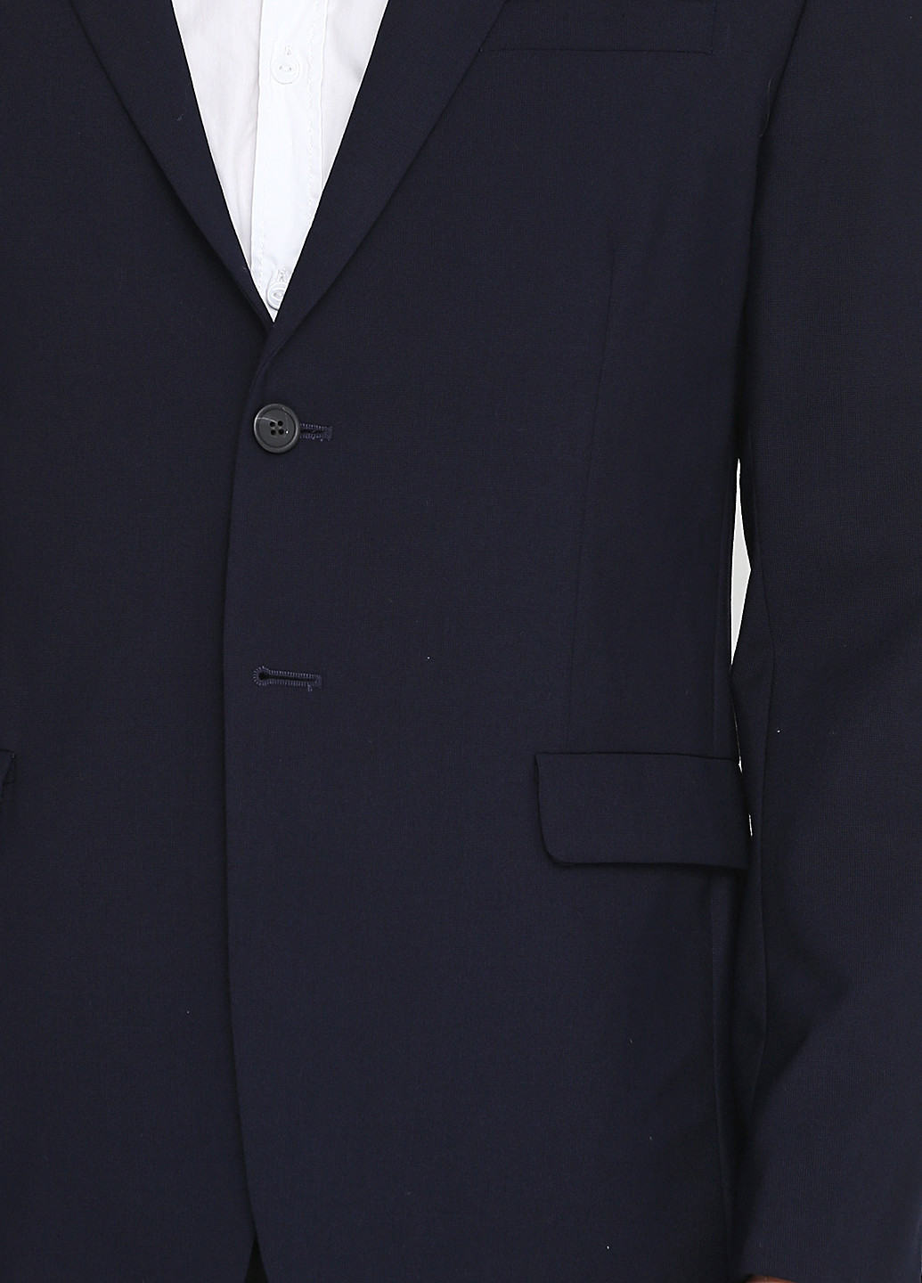Пиджак Cos с длинным рукавом однотонный тёмно-синий кэжуал