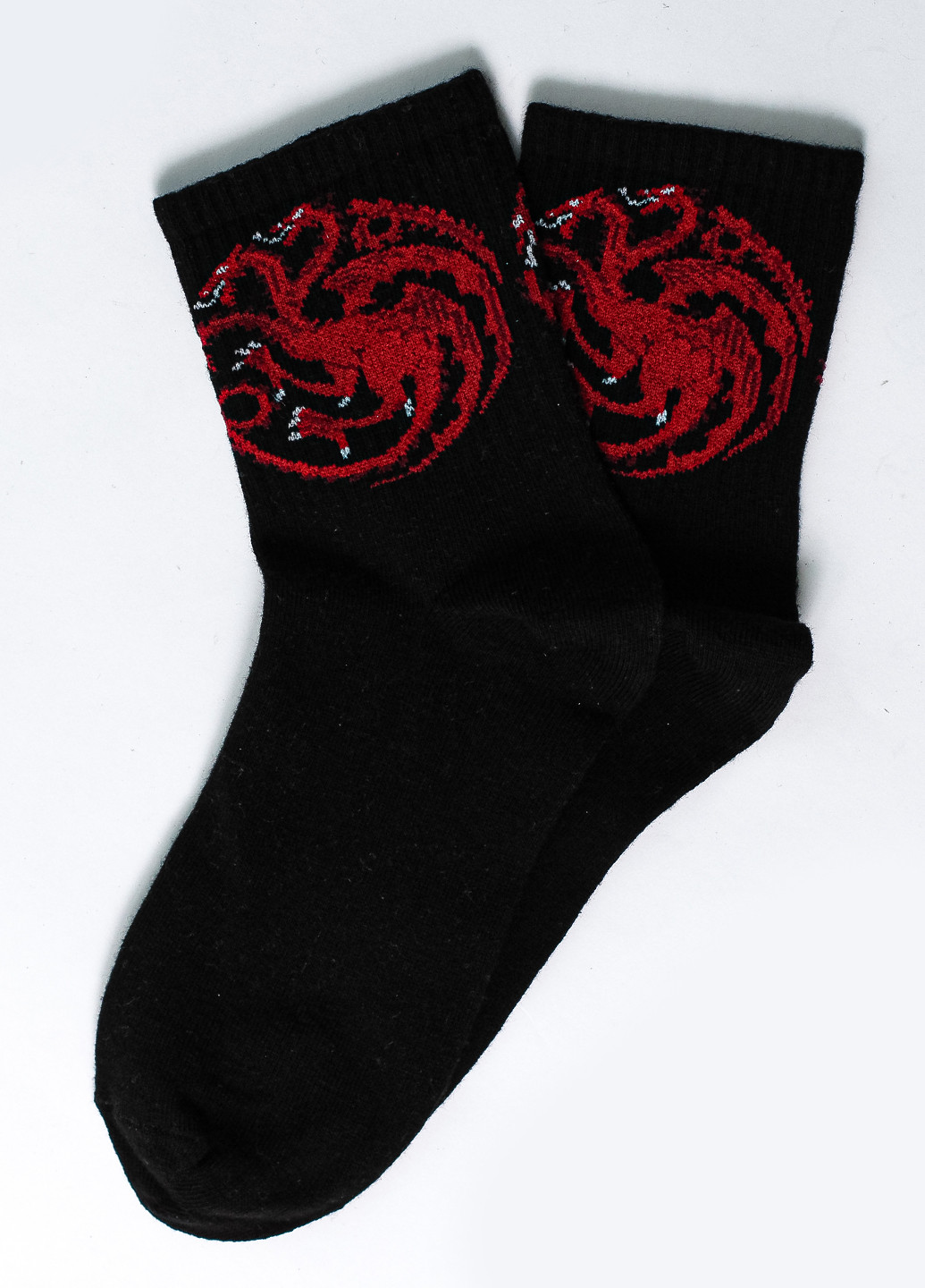 Шкарпетки Дракони 222-68 Crazy Llama`s чорні повсякденні