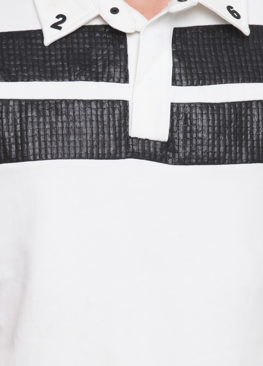 Черно-белая футболка-поло для мужчин Given в полоску