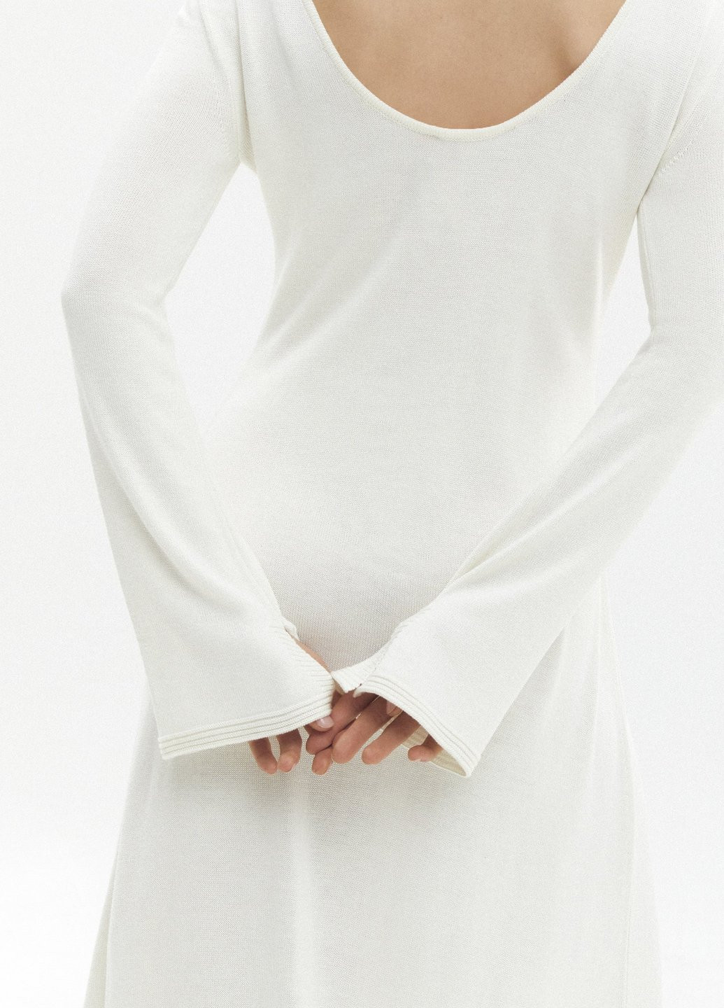 Молочное кэжуал платье Gepur однотонное