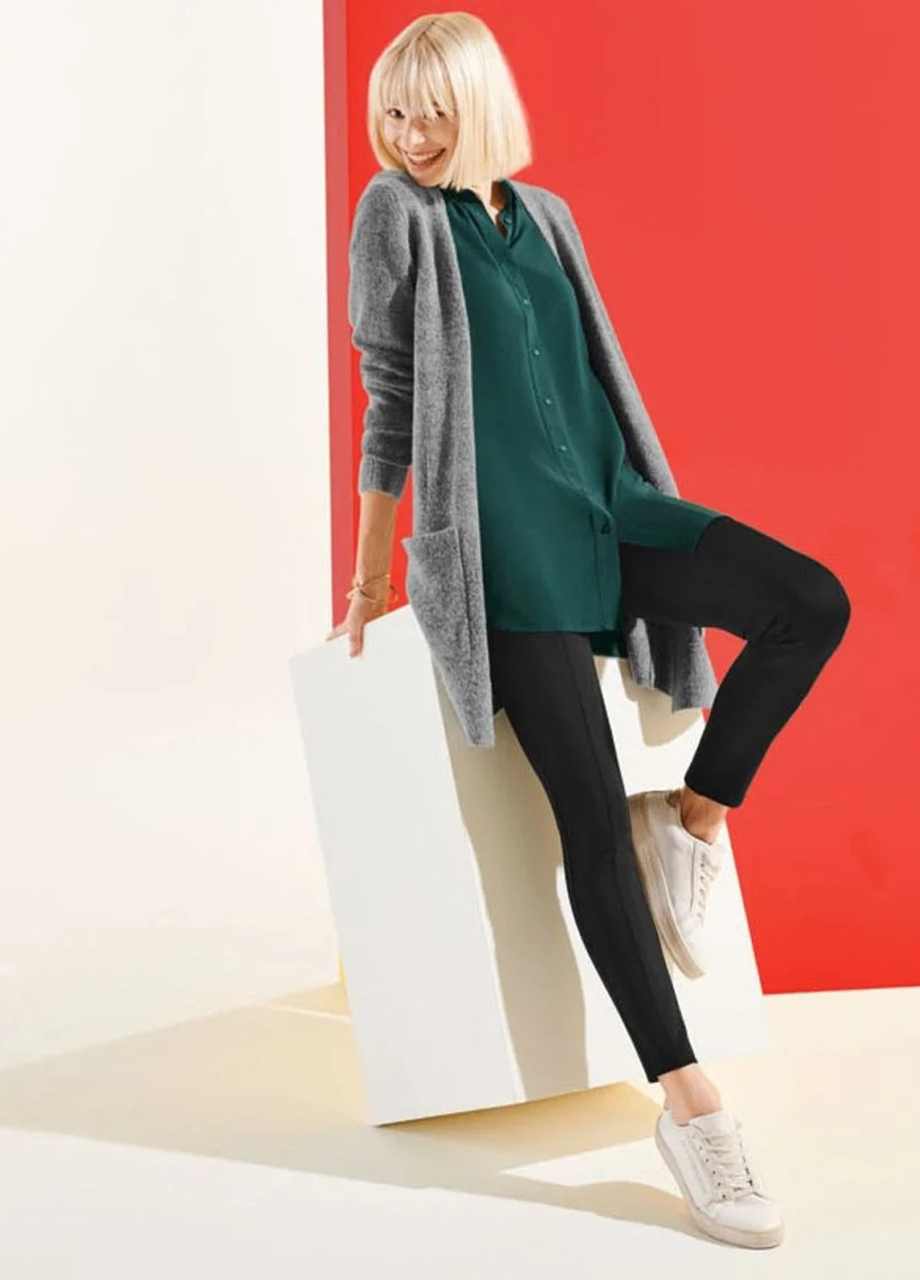 Темно-зелена блуза Esmara