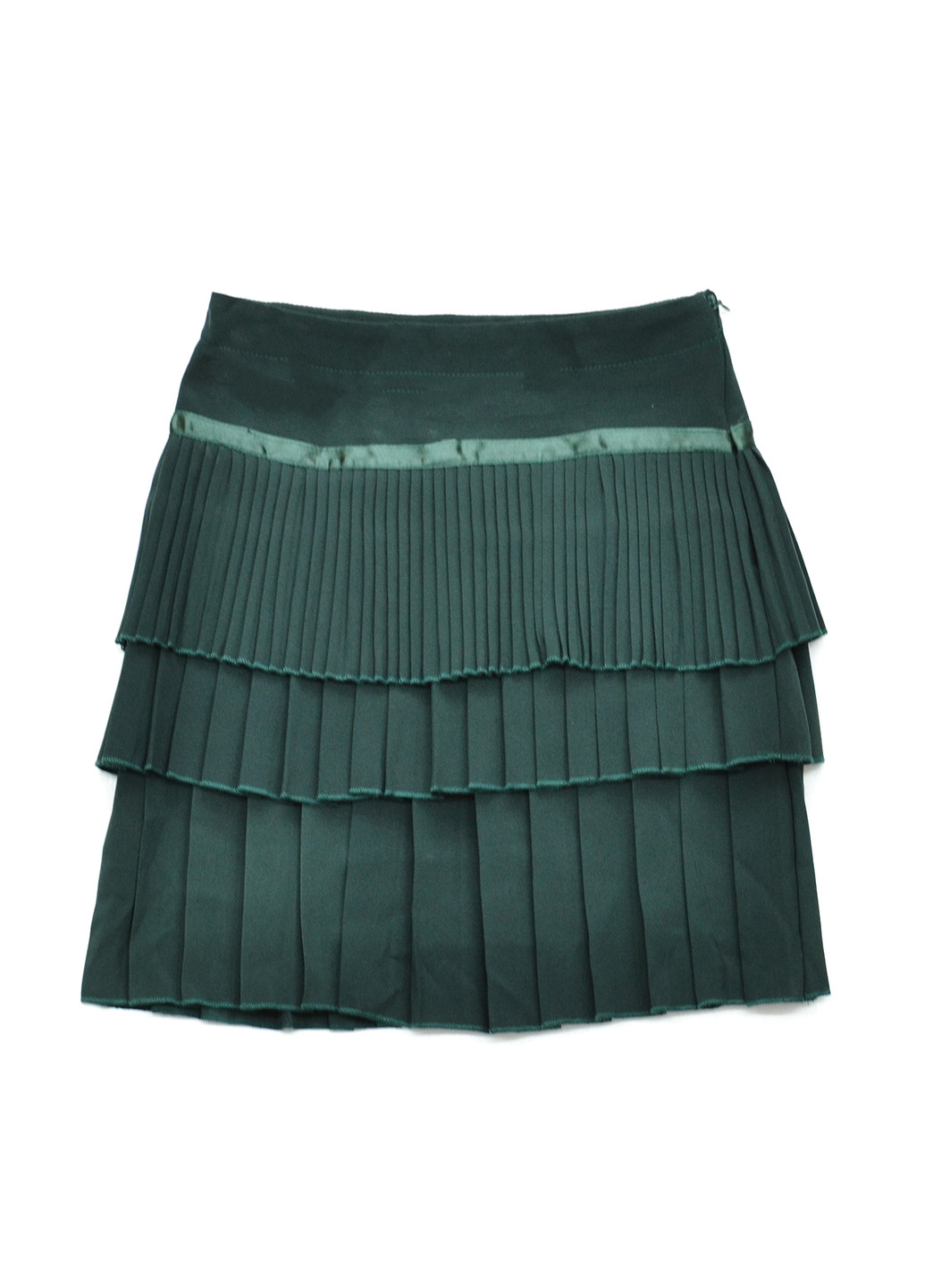 Зеленая кэжуал однотонная юбка Piccolo L