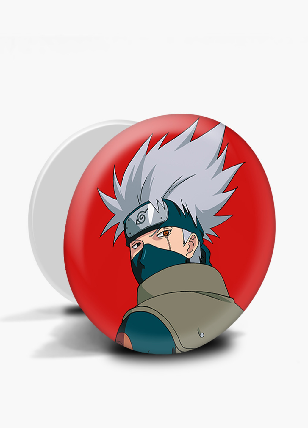 Попсокет (Popsockets) тримач для смартфону Гатаке Какаши Наруто (Hatake Kakashi) (8754-2820) Чорний MobiPrint (221548612)