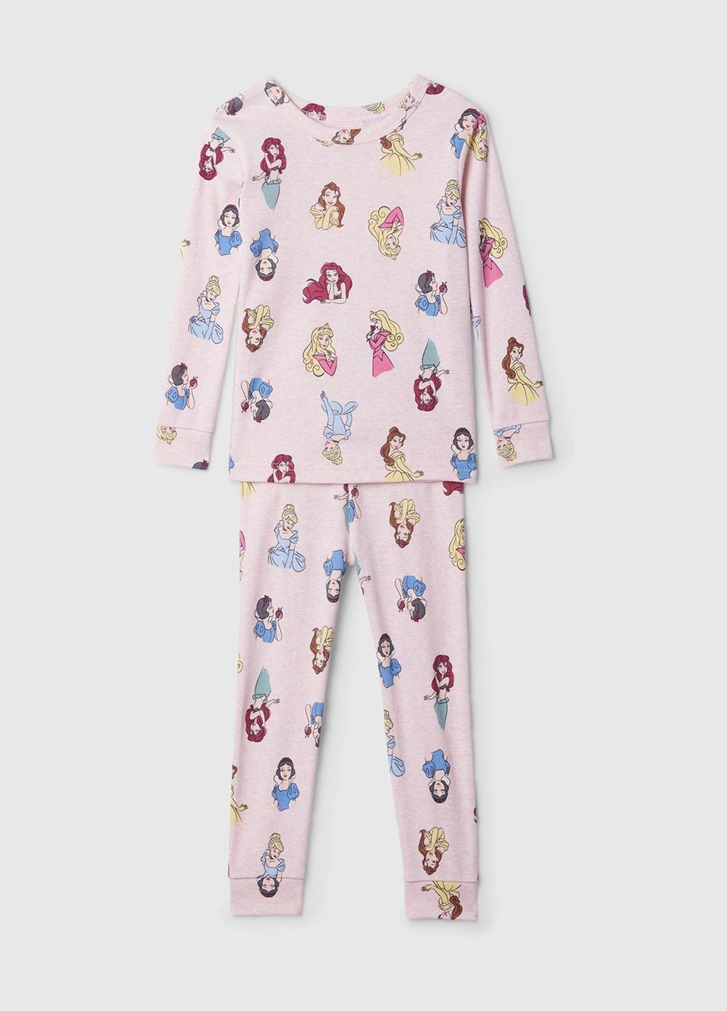 Світло-рожева всесезон піжами (лонгслів, штани) лонгслів + брюки Gap