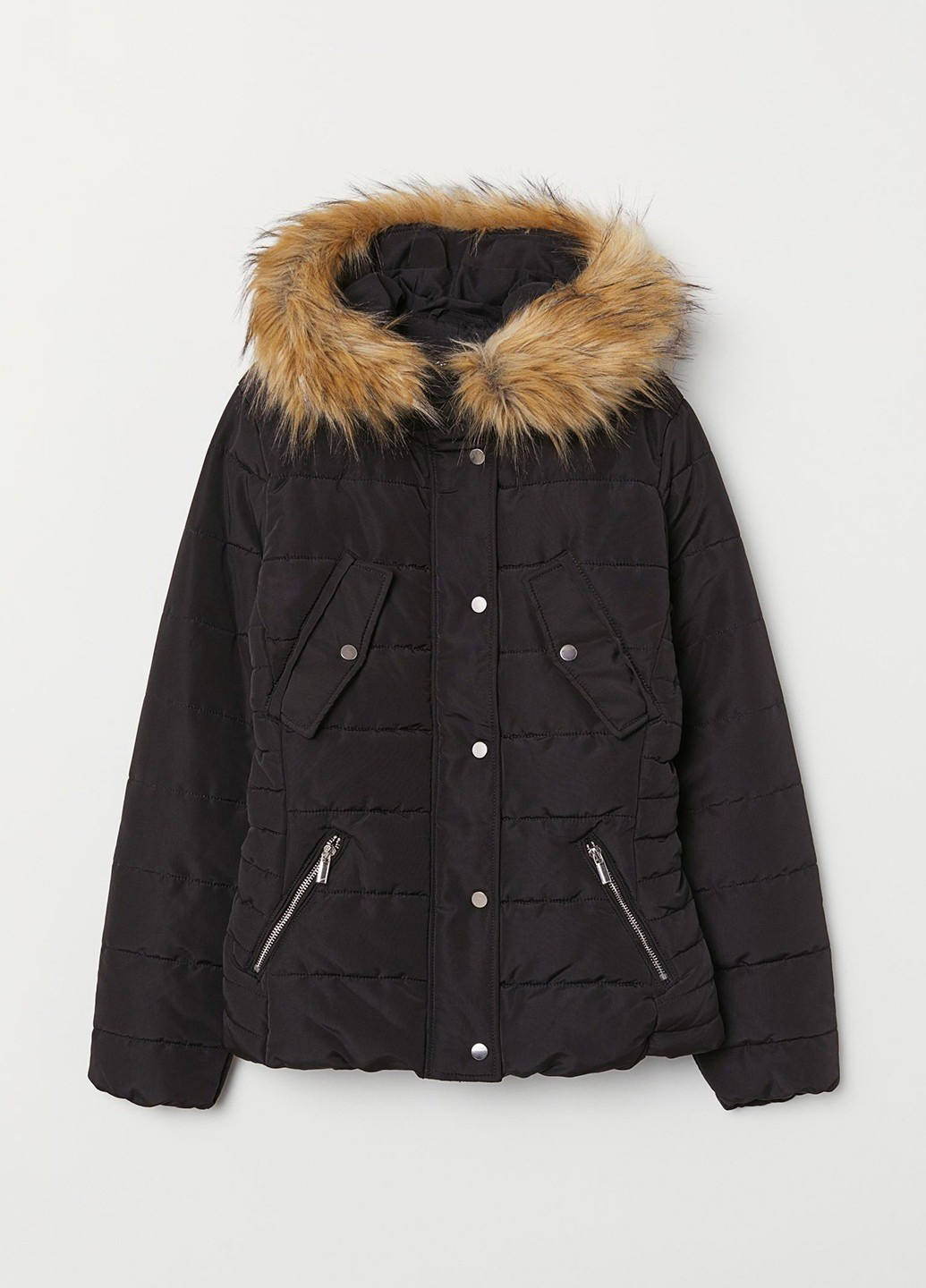 Чорна демісезонна куртка H&M