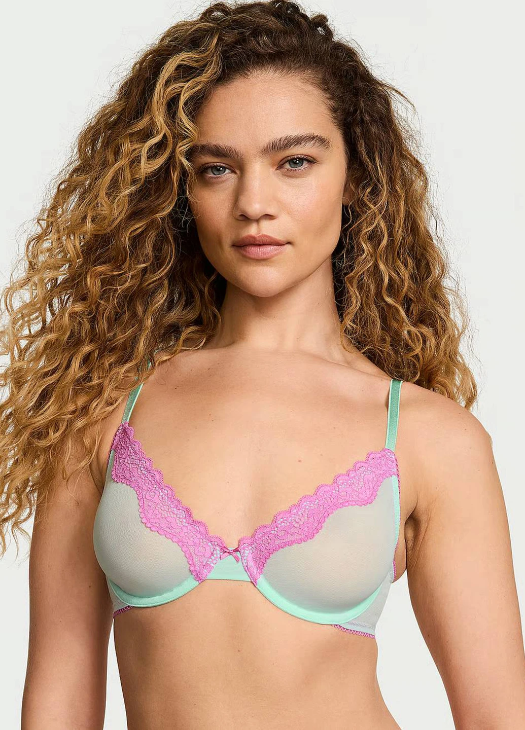 Бірюзовий демісезонний комплект (бюстгальтер, трусики) Victoria's Secret