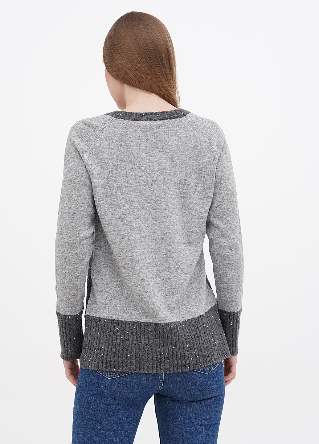 Темно-серый демисезонный пуловер пуловер Diana Gallesi