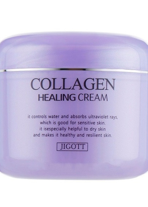 Питательный крем для лица с коллагеном Collagen Healing Cream 100мл Jigott (252088541)