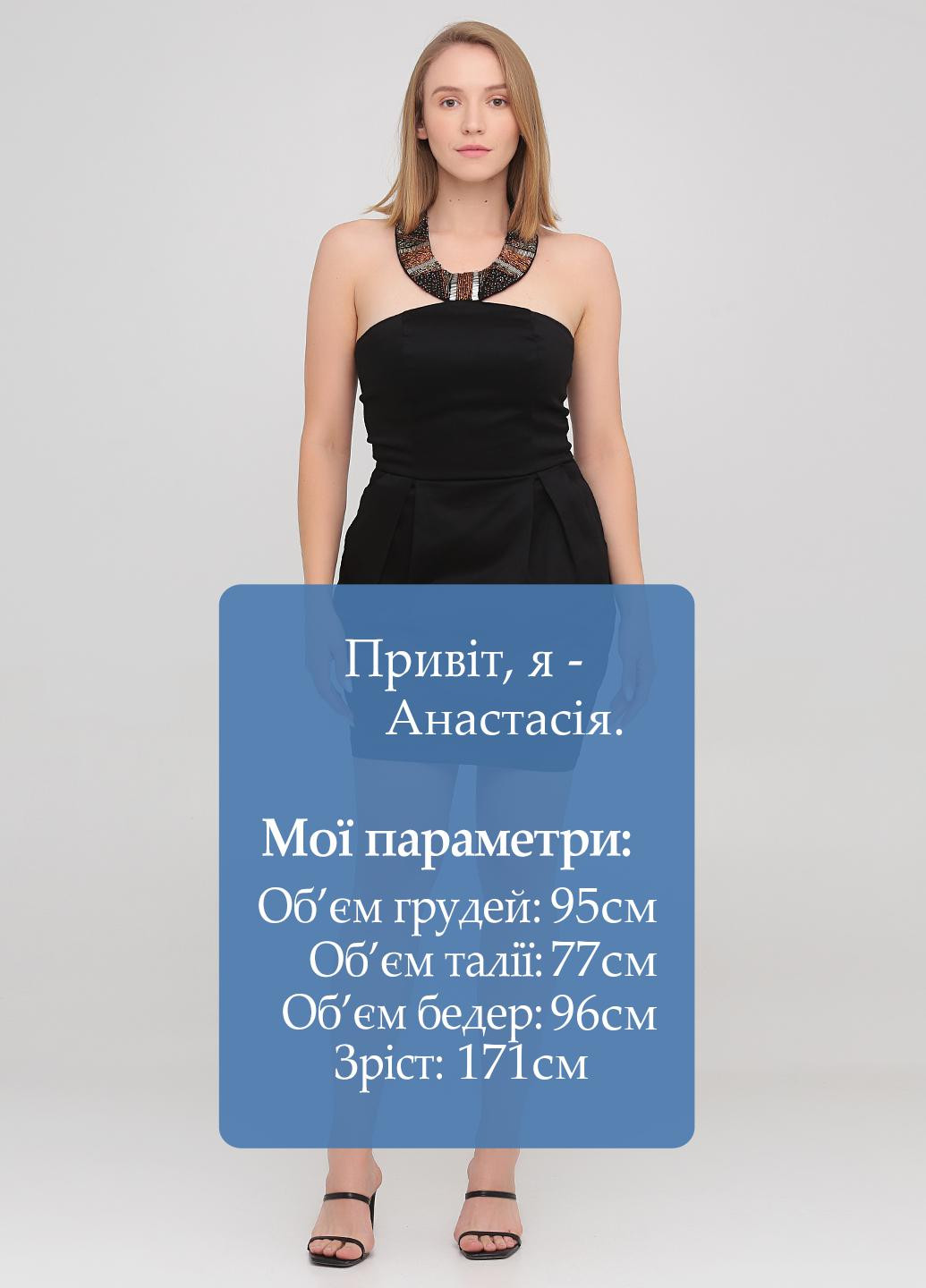 Чорна коктейльна сукня з відкритими плечима Asos однотонна