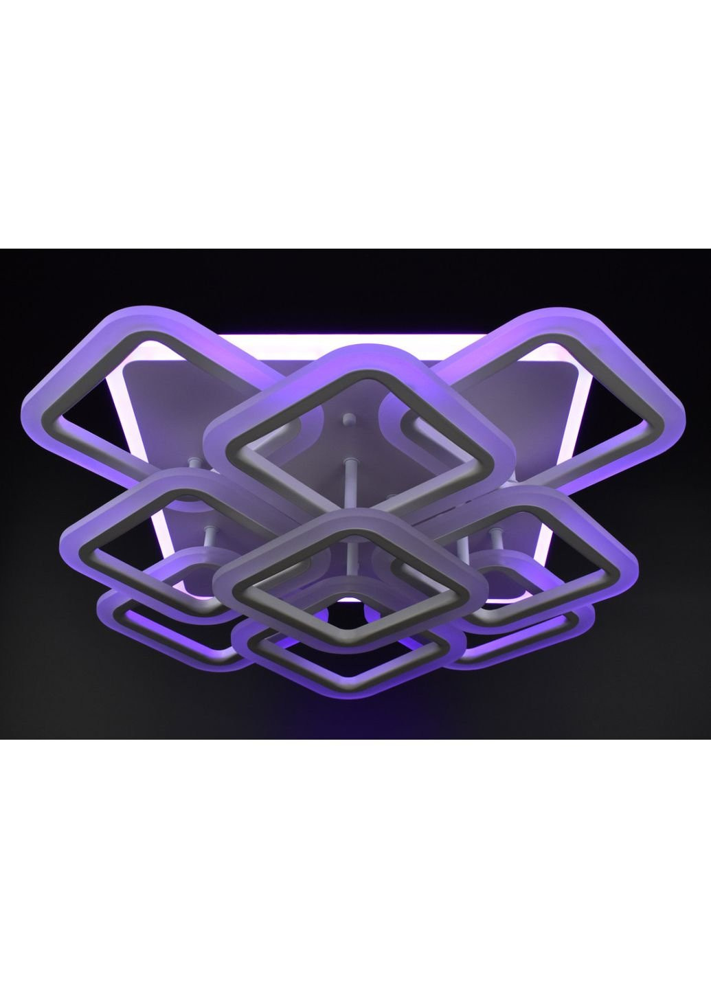 Люстра стельова LED з пультом A2505/9S-RGB-wh Білий 13х49х49 см. Sunnysky (253628781)