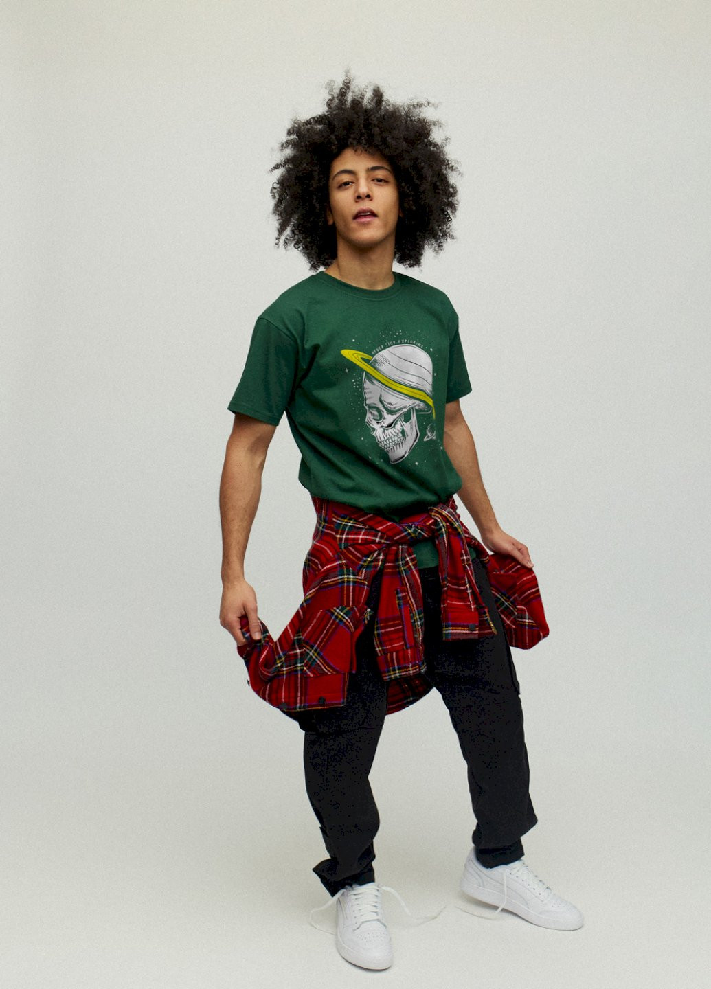 Темно-зелена футболка чоловіча YAPPI