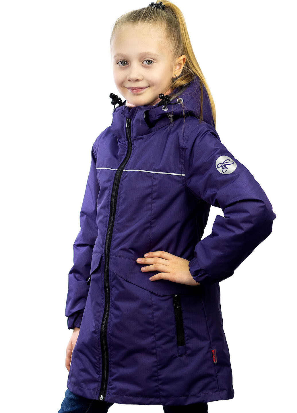 Фиолетовая демисезонная пальто Be easy