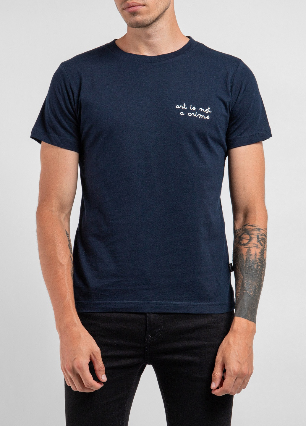 Темно-синяя темно-синяя футболка с принтом Ko Samui