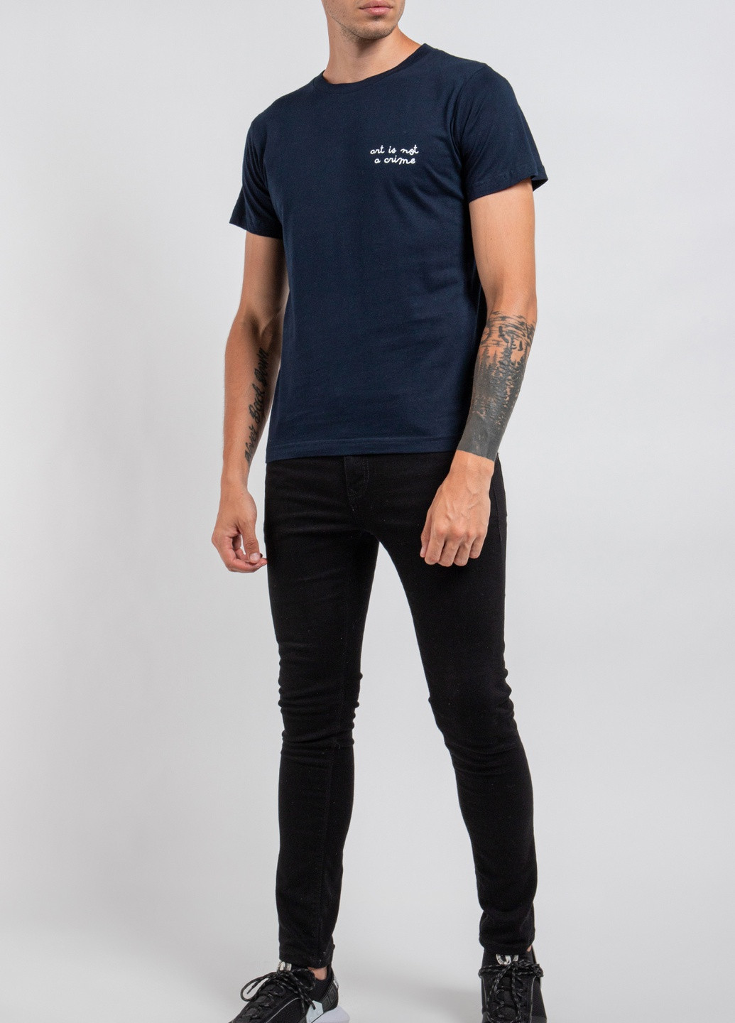 Темно-синяя темно-синяя футболка с принтом Ko Samui