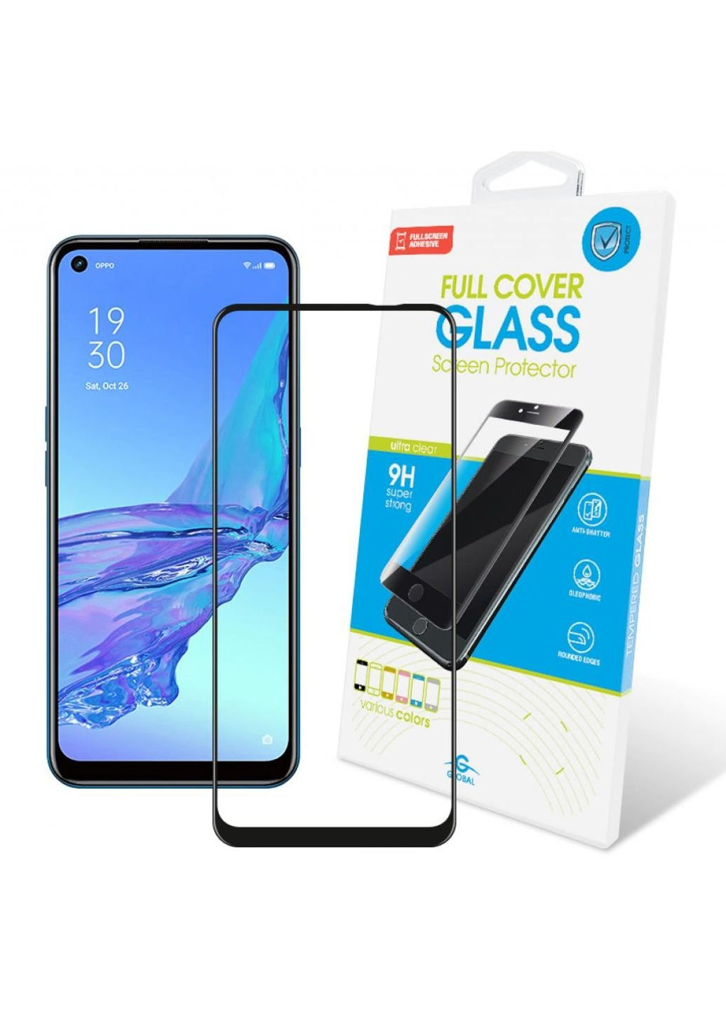 Скло захисне Full Glue Oppo A53 (1283126505621) Global (252370965)