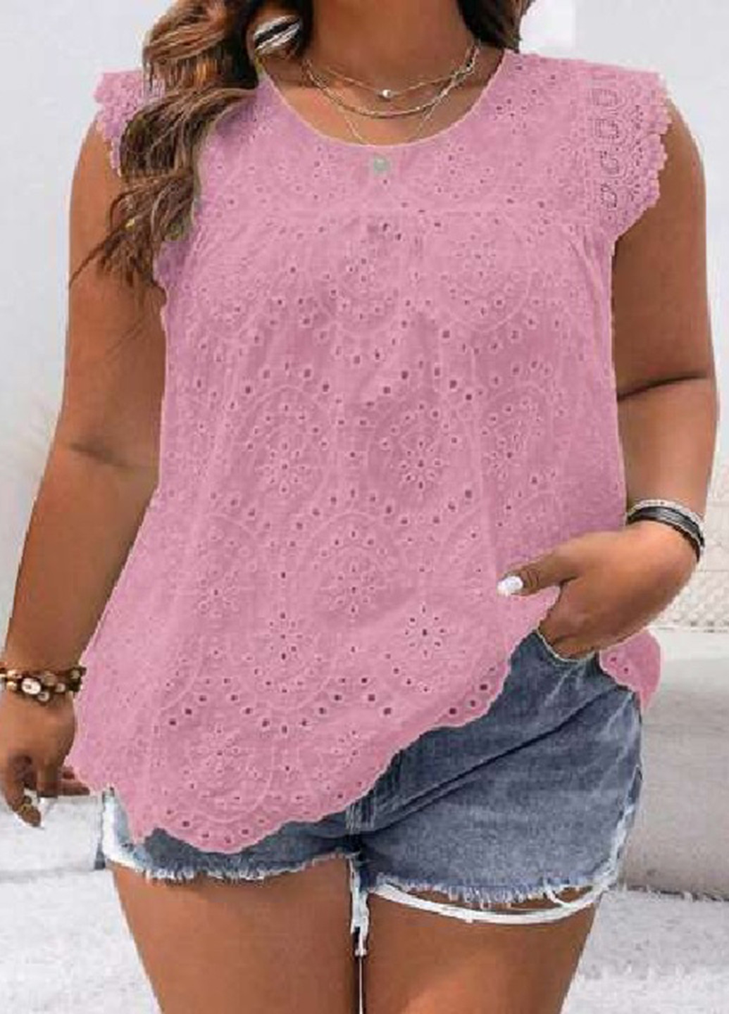 Розовая блуза SHEIN