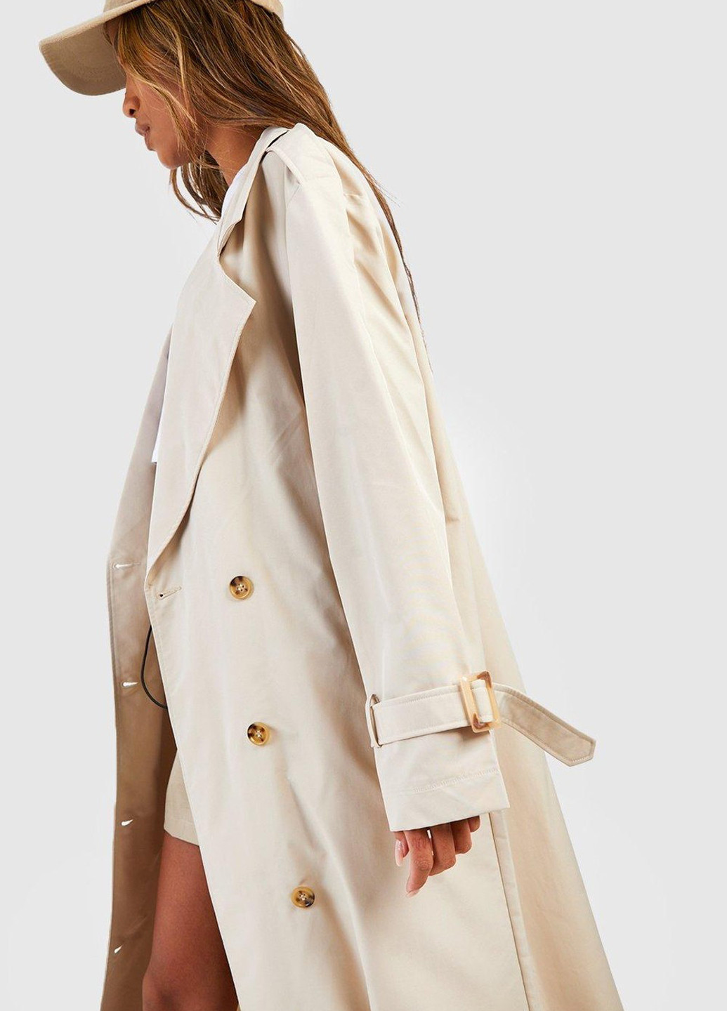 Плащ Boohoo на пуговицах демисезон (318326630)